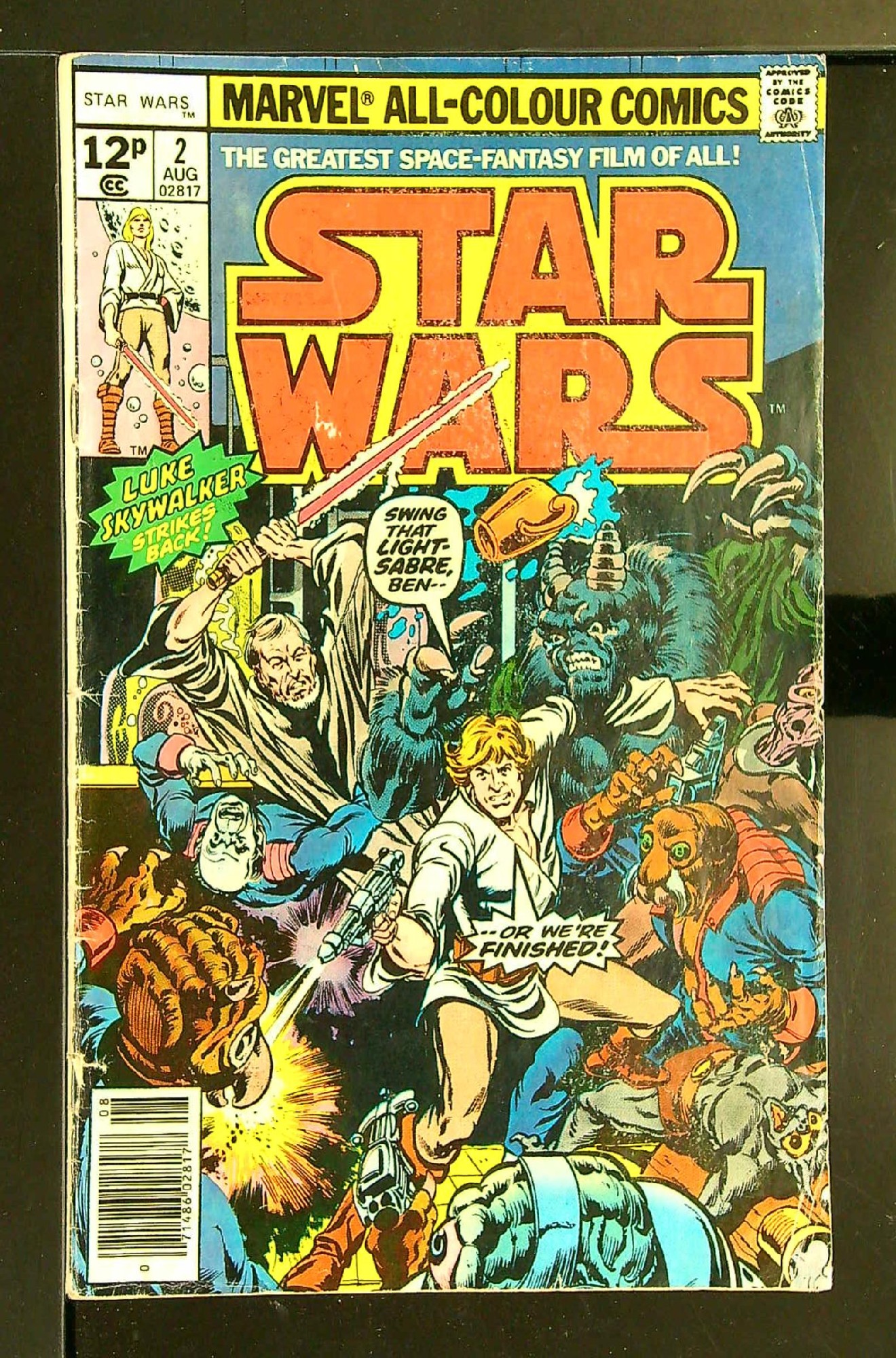 ACTUAL SCAN OF COMIC!<br>Generally worn - See Scan Cover of Star Wars (Vol 1) (Marvel) #2. One of 250,000 Vintage American Comics on sale from Krypton!