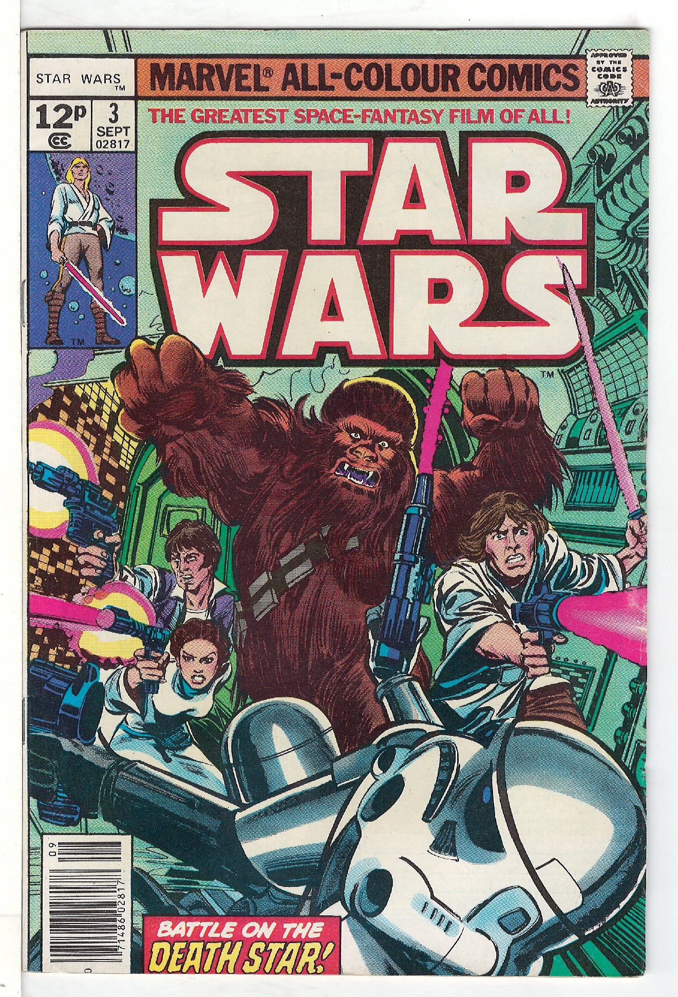 ACTUAL SCAN OF COMIC!<br> Cover of Star Wars (Vol 1) (Marvel) #3. One of 250,000 Vintage American Comics on sale from Krypton!