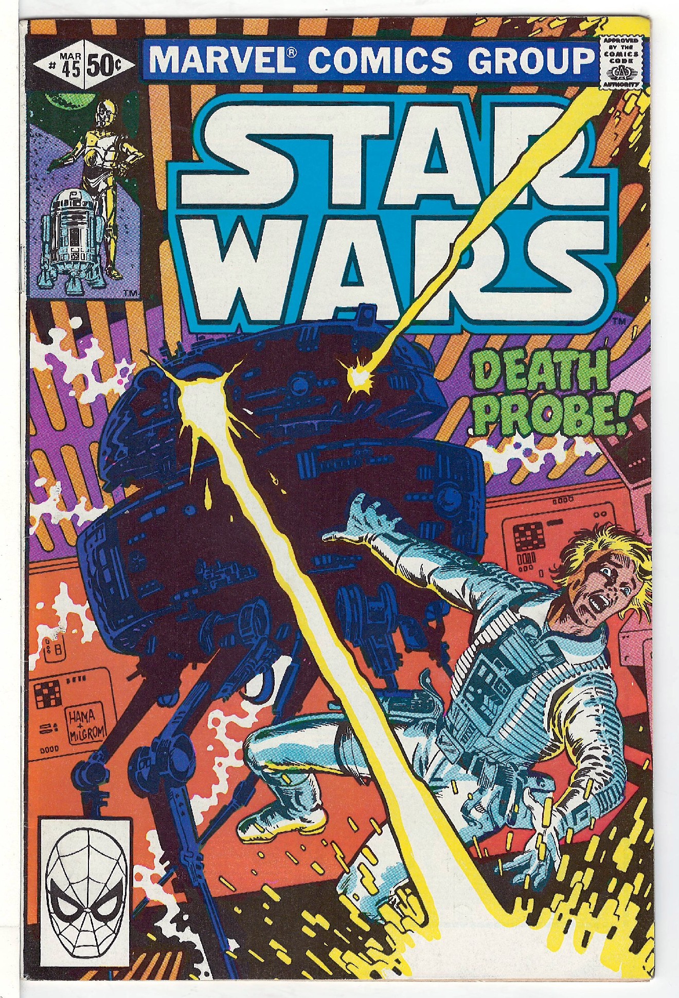 ACTUAL SCAN OF COMIC!<br> Cover of Star Wars (Vol 1) (Marvel) #45. One of 250,000 Vintage American Comics on sale from Krypton!