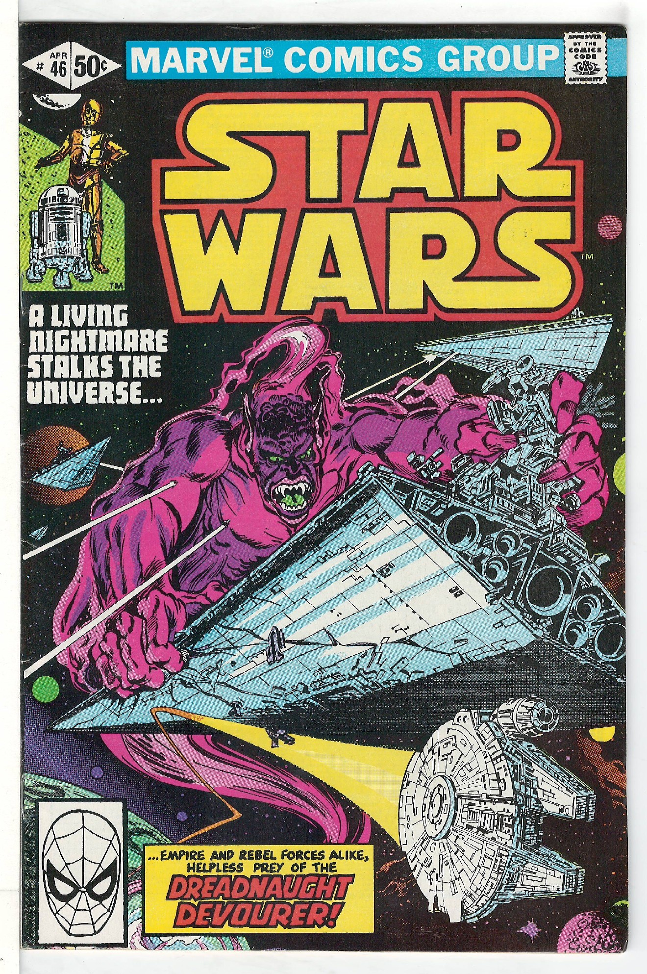ACTUAL SCAN OF COMIC!<br> Cover of Star Wars (Vol 1) (Marvel) #46. One of 250,000 Vintage American Comics on sale from Krypton!