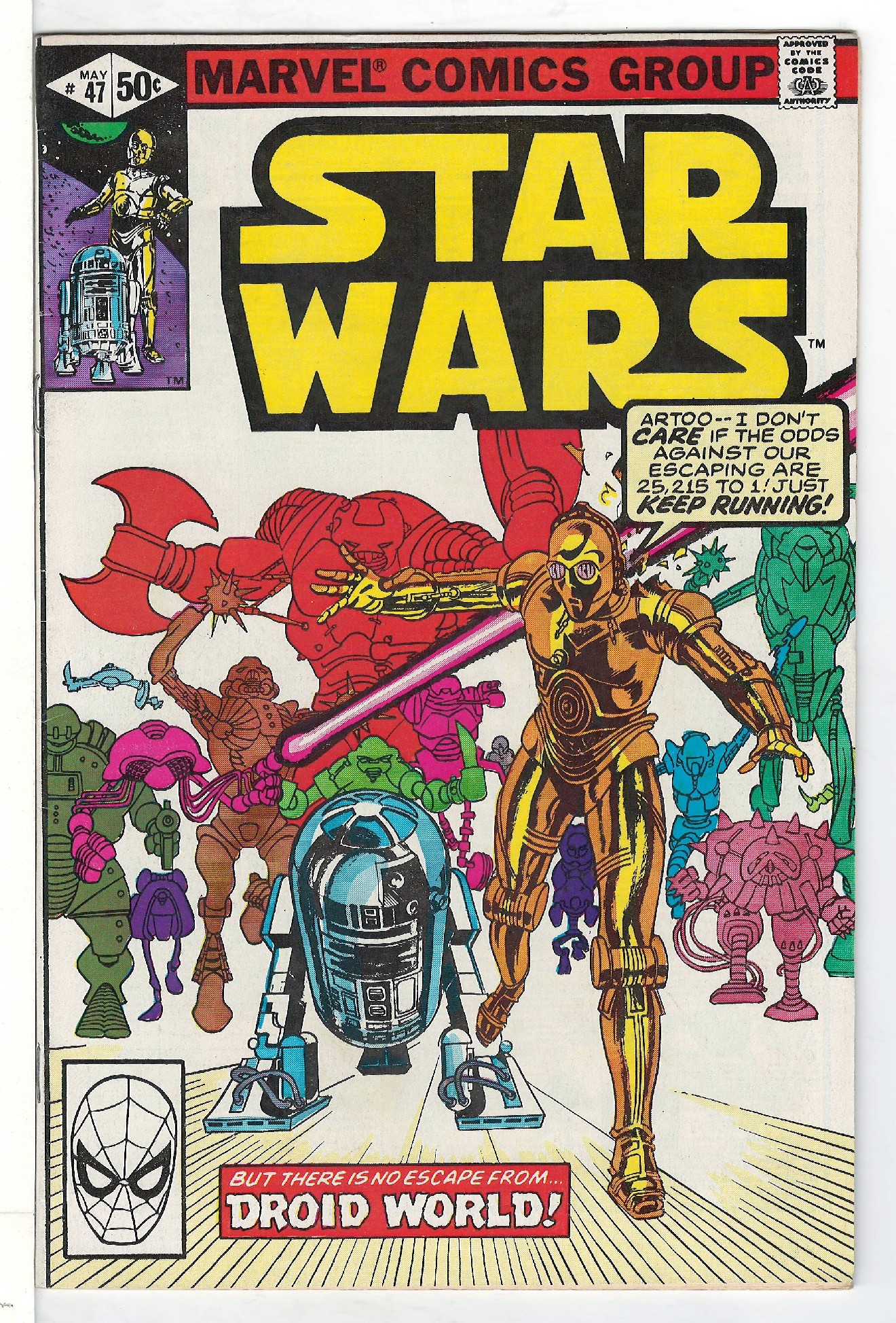 ACTUAL SCAN OF COMIC!<br> Cover of Star Wars (Vol 1) (Marvel) #47. One of 250,000 Vintage American Comics on sale from Krypton!