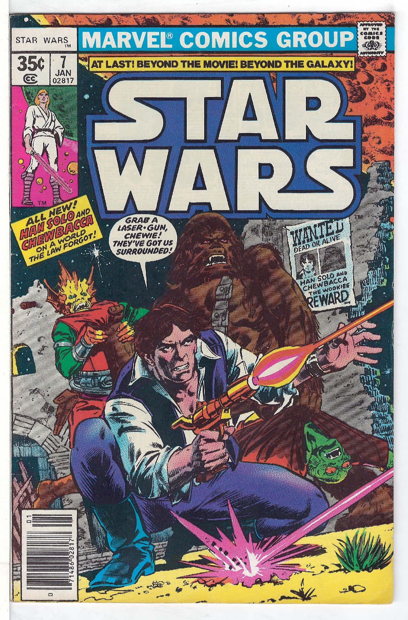 ACTUAL SCAN OF COMIC!<br> Cover of Star Wars (Vol 1) (Marvel) #7. One of 250,000 Vintage American Comics on sale from Krypton!