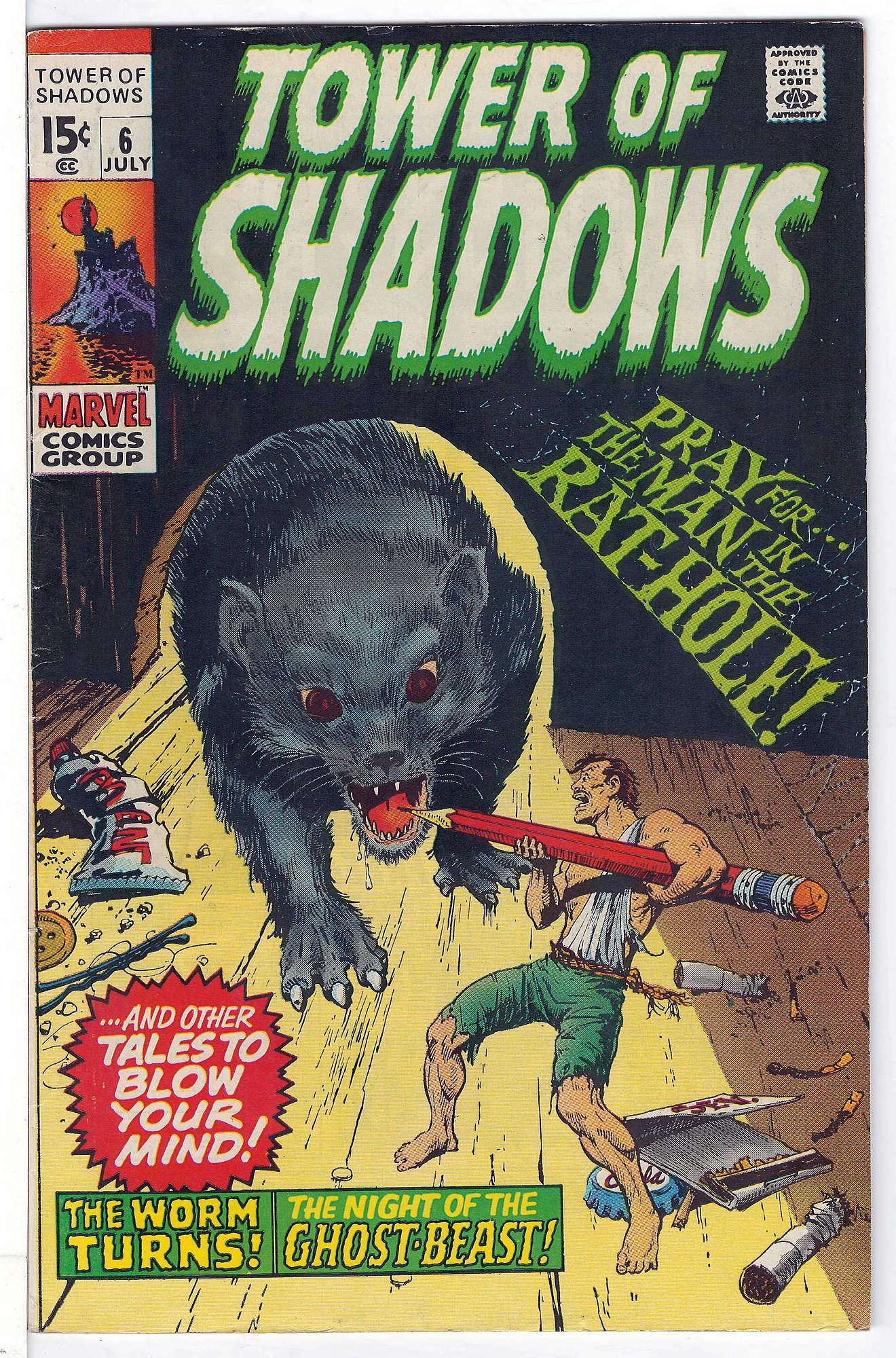 ACTUAL SCAN OF COMIC!<br> Cover of Tower of Shadows (Vol 1) #6. One of 250,000 Vintage American Comics on sale from Krypton!