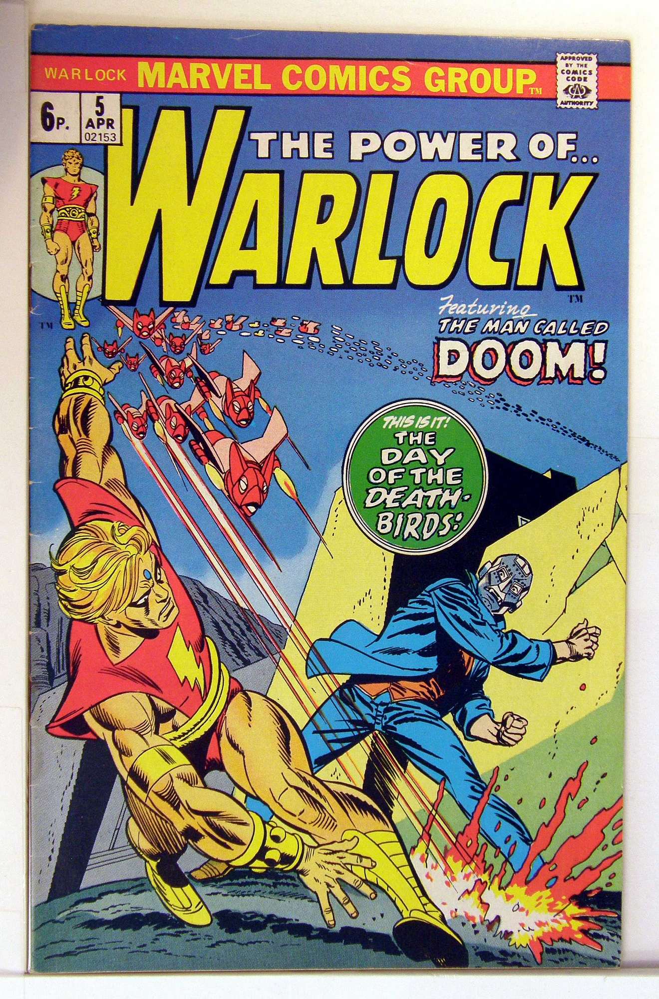 Cover of Warlock (Vol 1) The Power of #5. One of 250,000 Vintage American Comics on sale from Krypton!