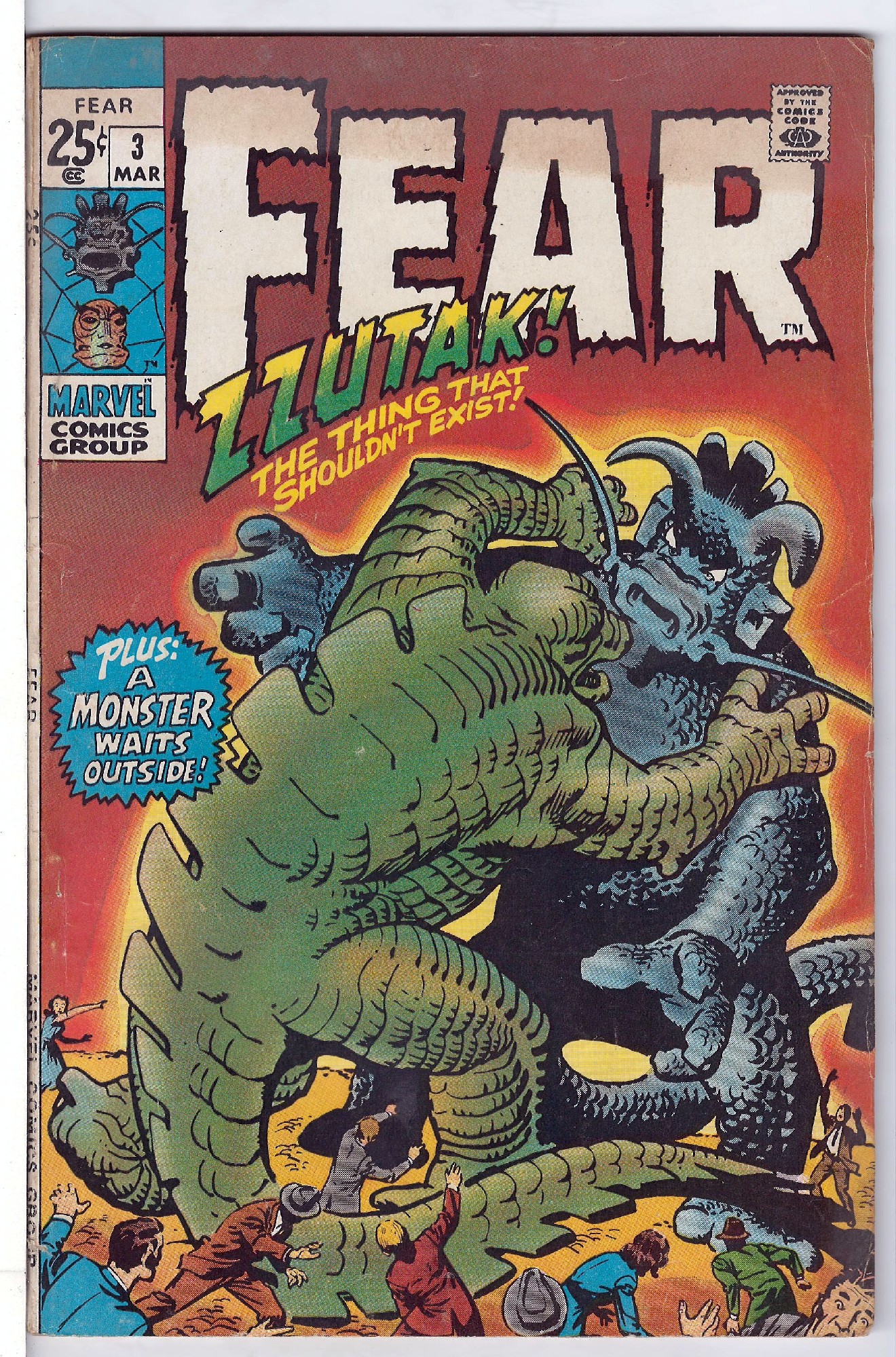 Cover of Fear (Vol 1) #3. One of 250,000 Vintage American Comics on sale from Krypton!