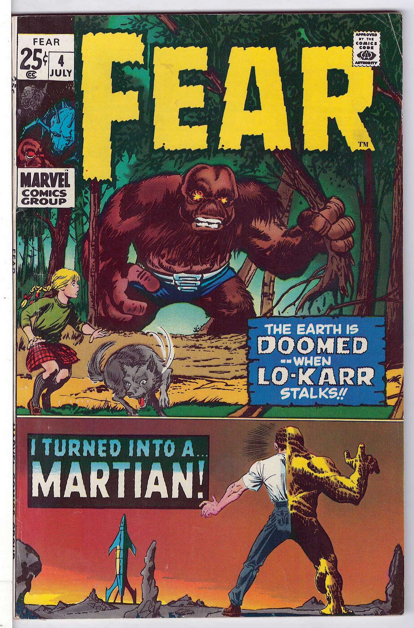 Cover of Fear (Vol 1) #4. One of 250,000 Vintage American Comics on sale from Krypton!