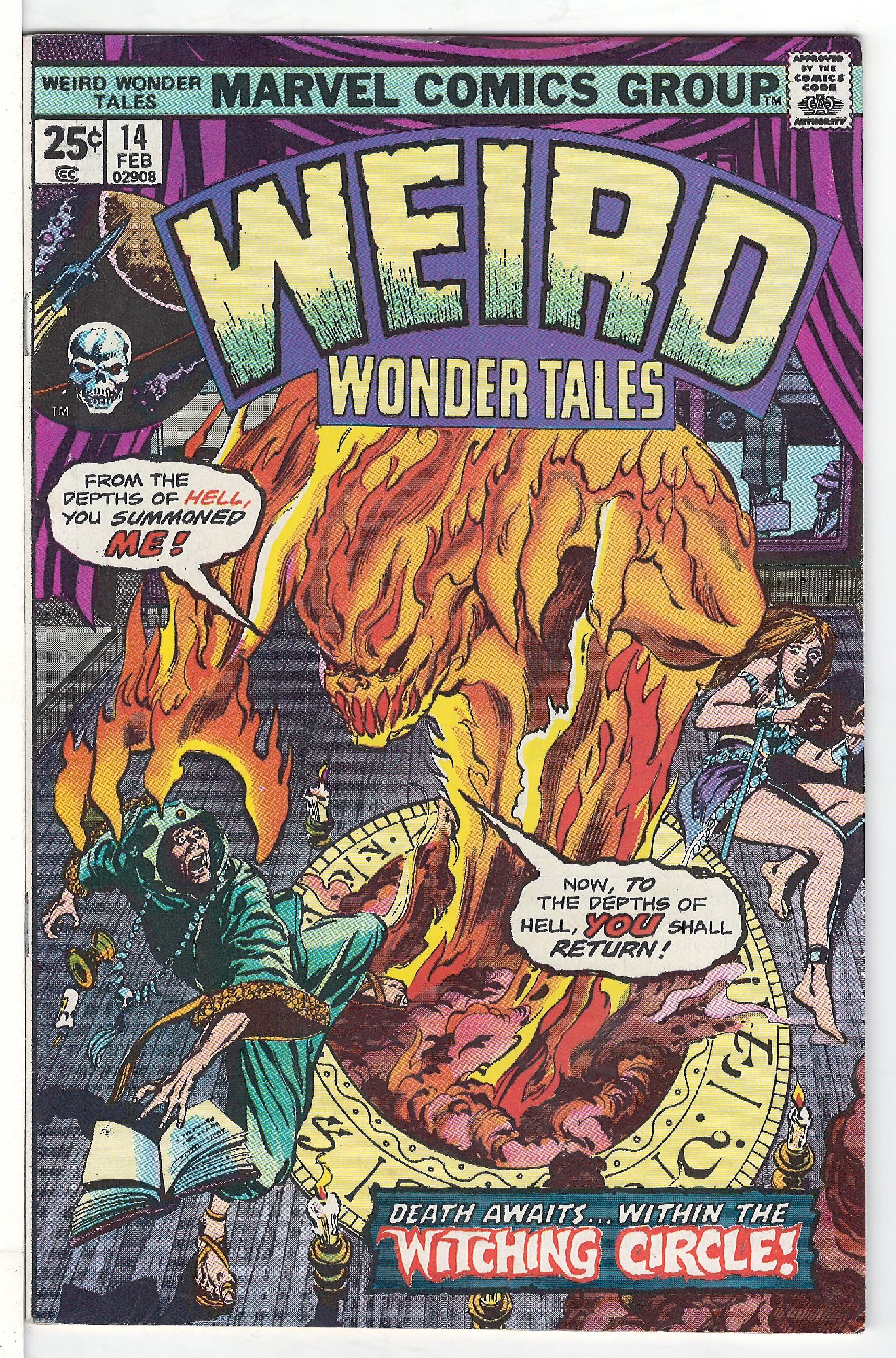 ACTUAL SCAN OF COMIC!<br> Cover of Weird Wonder Tales (Vol 1) #14. One of 250,000 Vintage American Comics on sale from Krypton!