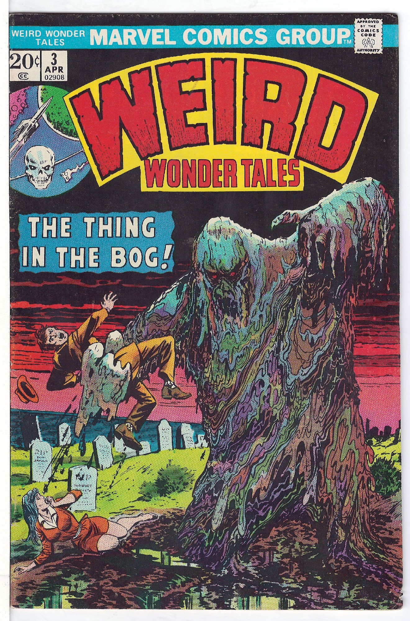 ACTUAL SCAN OF COMIC!<br> Cover of Weird Wonder Tales (Vol 1) #3. One of 250,000 Vintage American Comics on sale from Krypton!