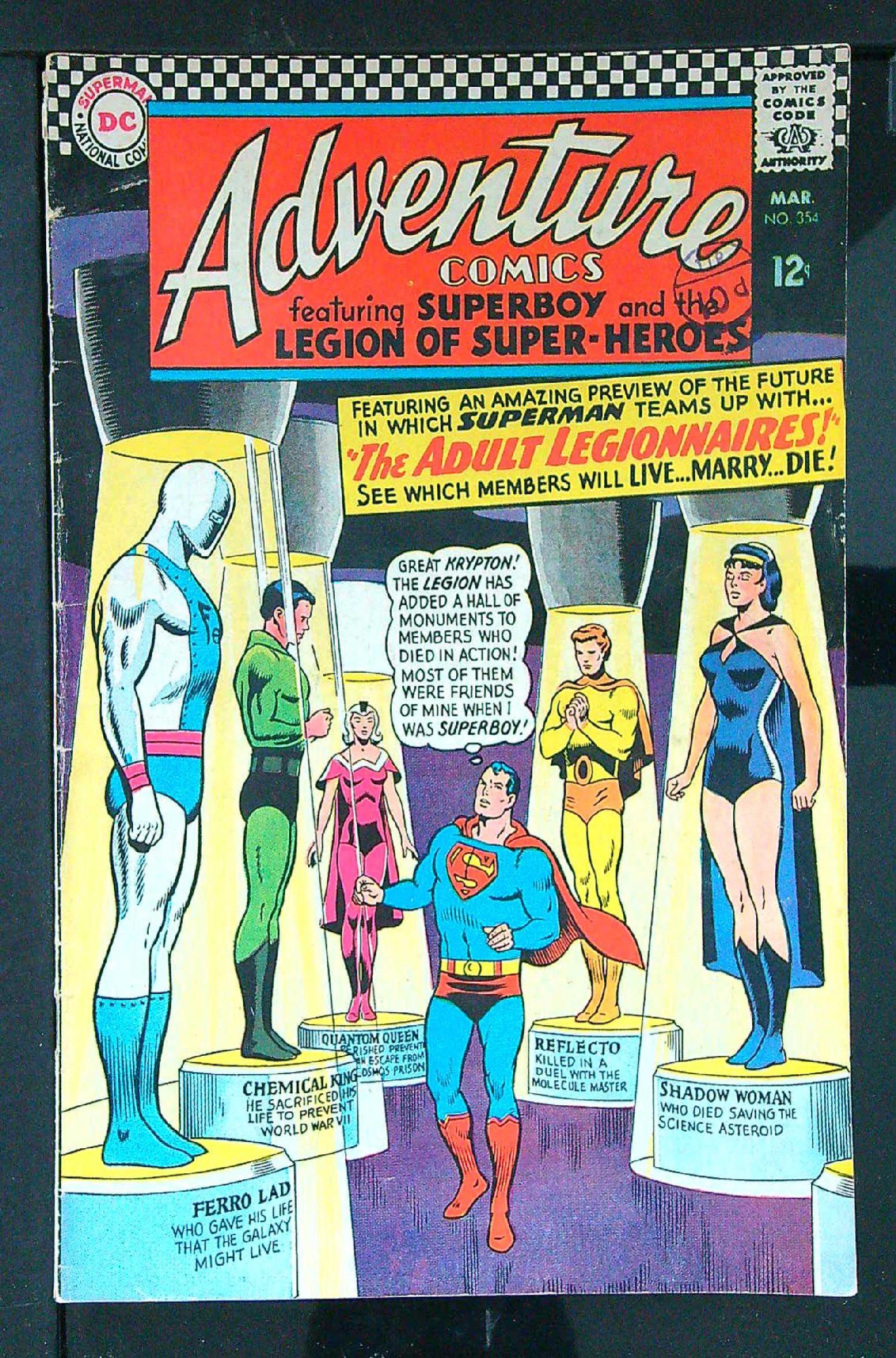 Cover of Adventure Comics (Vol 1) #354. One of 250,000 Vintage American Comics on sale from Krypton!