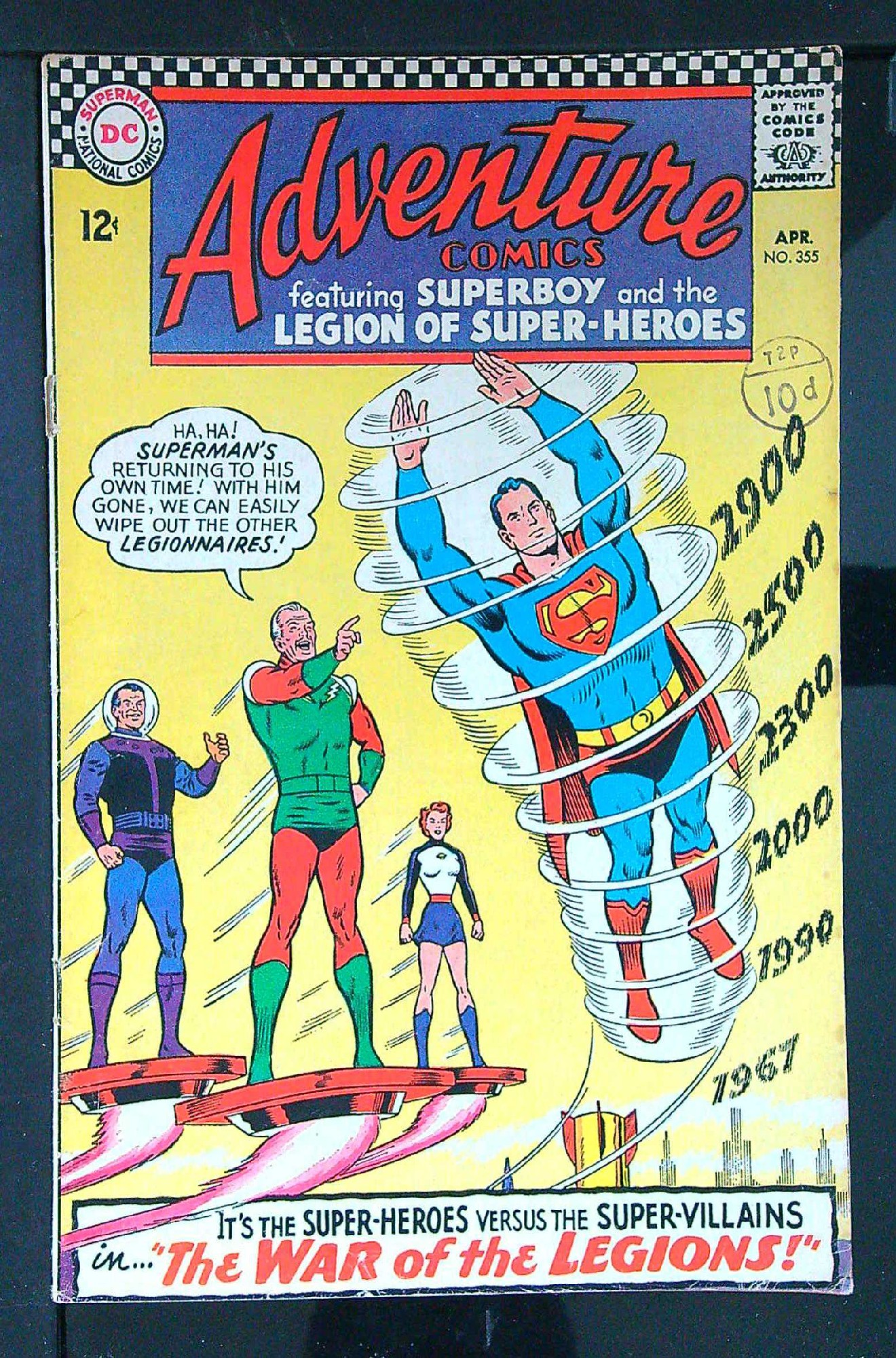 Cover of Adventure Comics (Vol 1) #355. One of 250,000 Vintage American Comics on sale from Krypton!