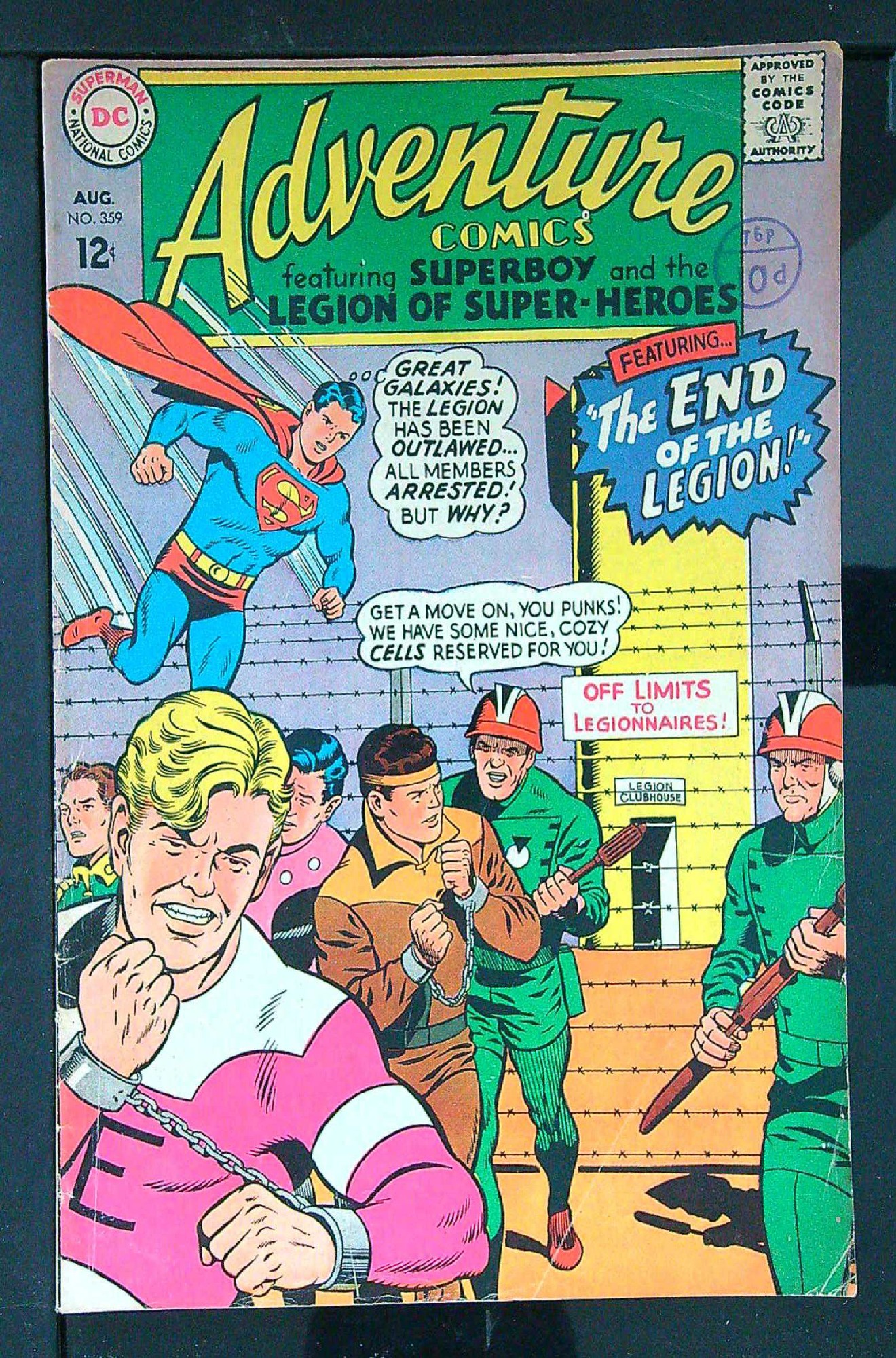 Cover of Adventure Comics (Vol 1) #359. One of 250,000 Vintage American Comics on sale from Krypton!