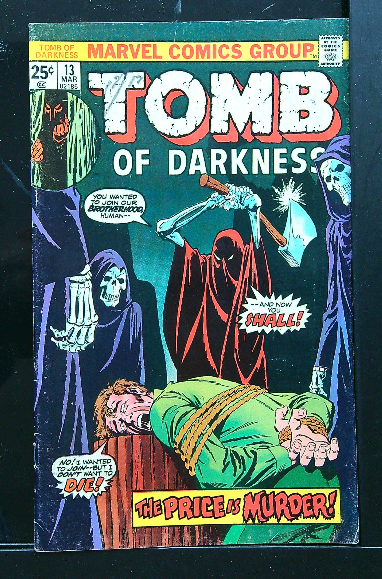 Cover of Tomb of Darkness (Vol 1) #13. One of 250,000 Vintage American Comics on sale from Krypton!