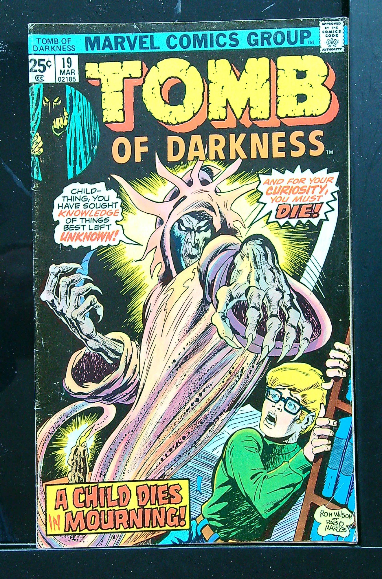 Cover of Tomb of Darkness (Vol 1) #19. One of 250,000 Vintage American Comics on sale from Krypton!
