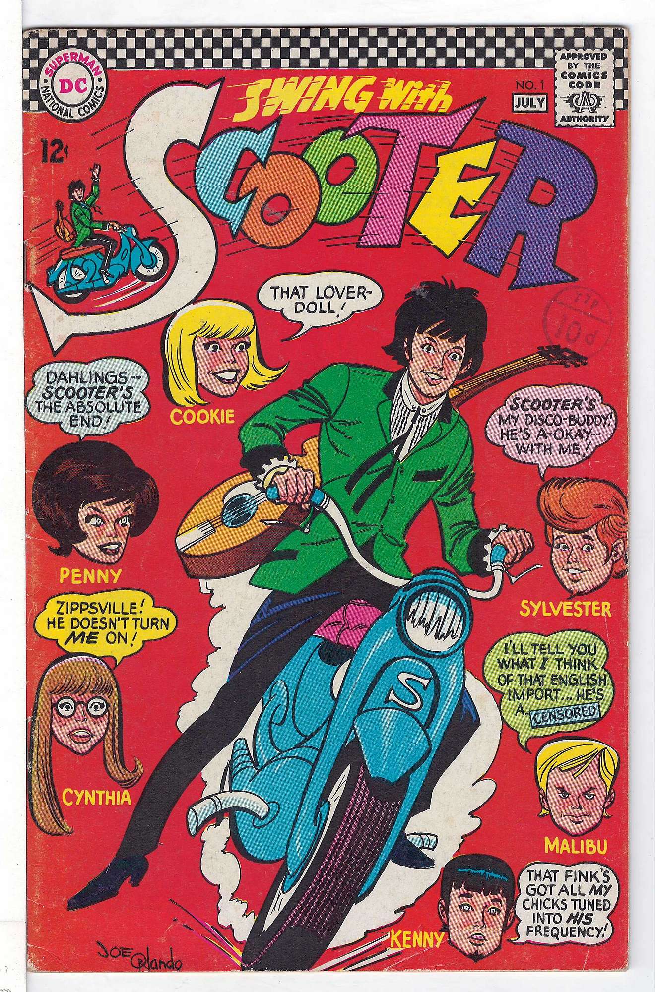 Cover of Scooter - Swing With (Vol 1) #1. One of 250,000 Vintage American Comics on sale from Krypton!
