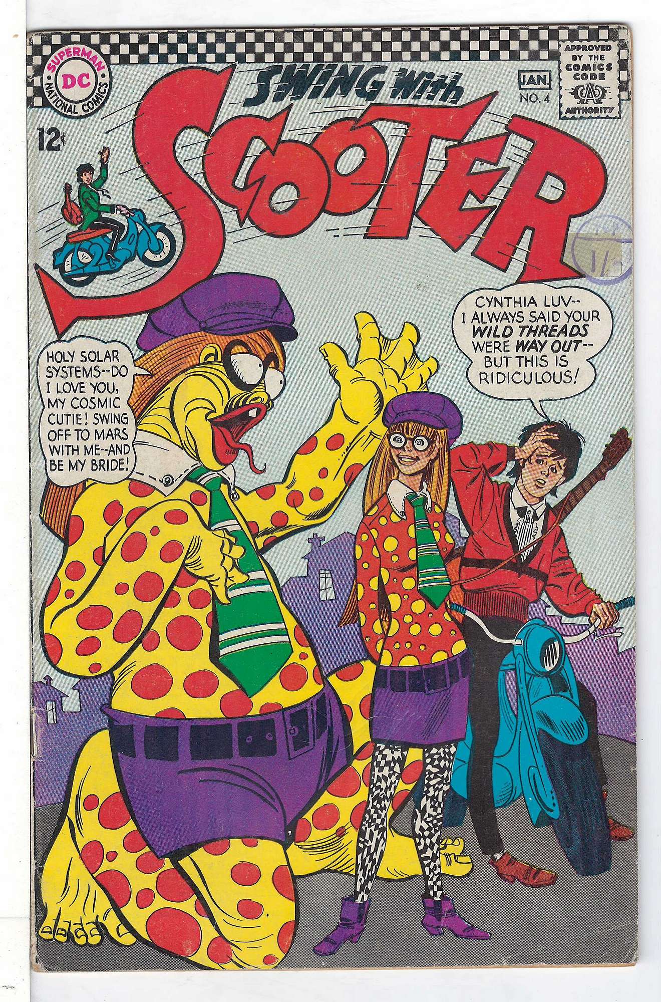 Cover of Scooter - Swing With (Vol 1) #4. One of 250,000 Vintage American Comics on sale from Krypton!