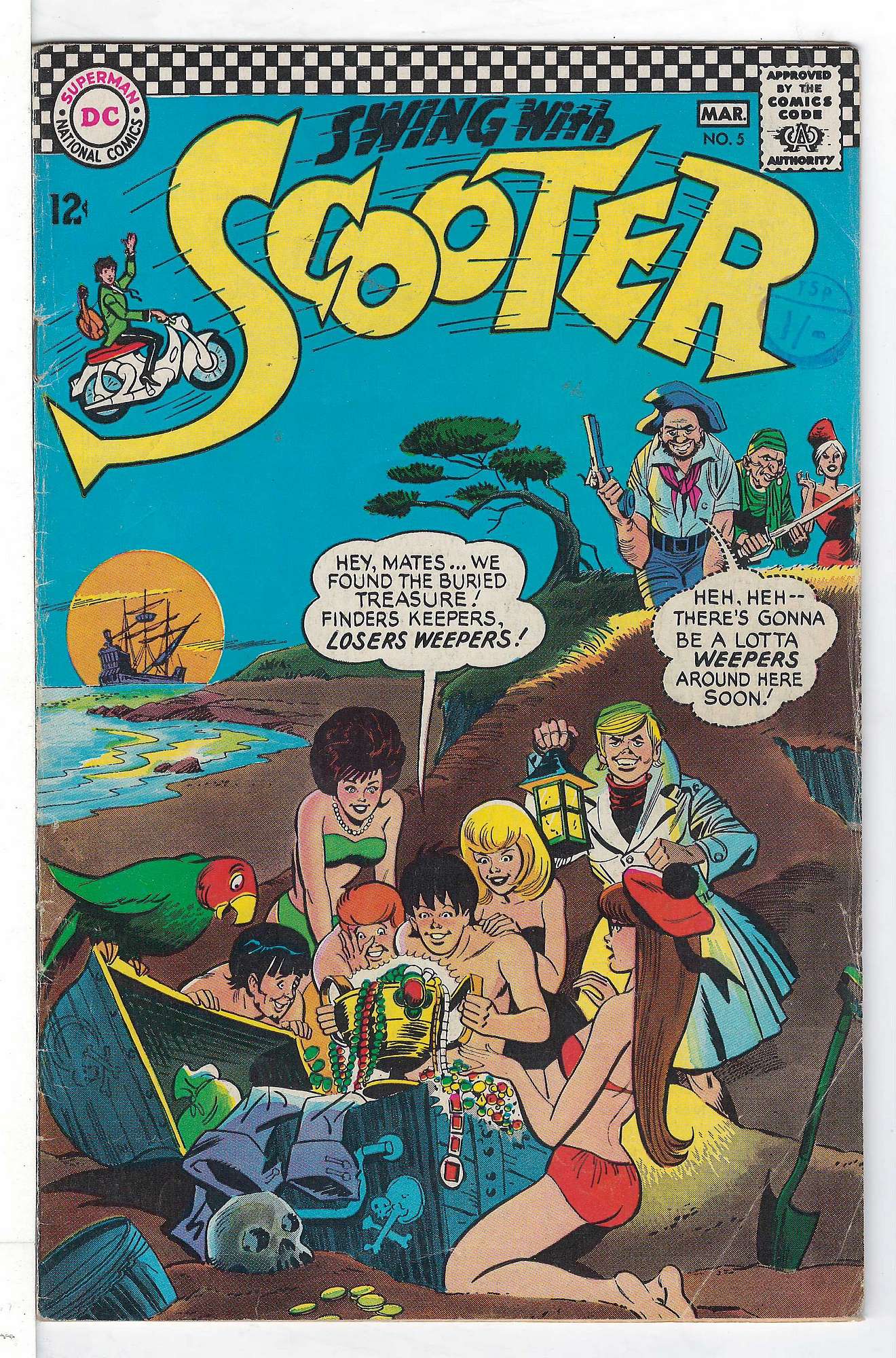 Cover of Scooter - Swing With (Vol 1) #5. One of 250,000 Vintage American Comics on sale from Krypton!