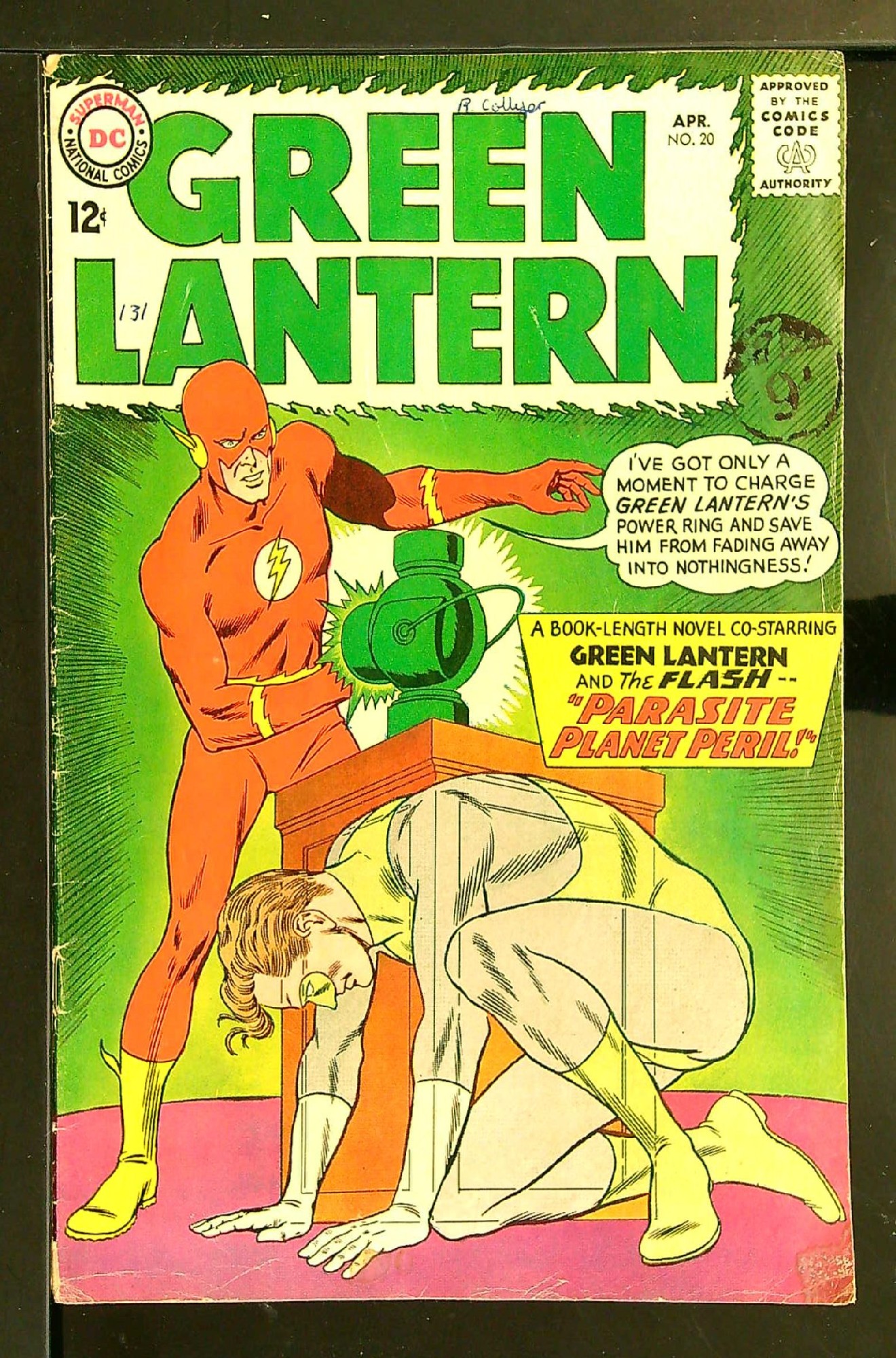 Cover of Green Lantern (Vol 2) #20. One of 250,000 Vintage American Comics on sale from Krypton!