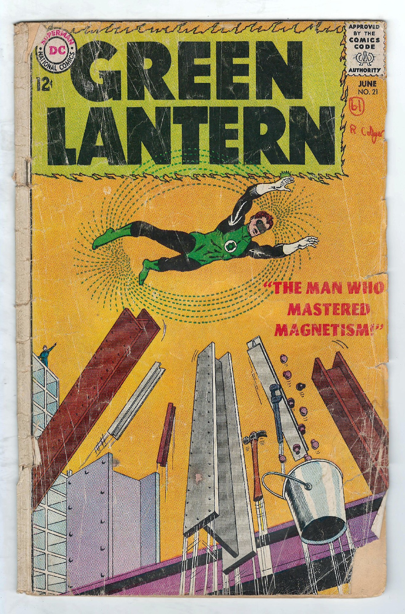 Cover of Green Lantern (Vol 2) #21. One of 250,000 Vintage American Comics on sale from Krypton!