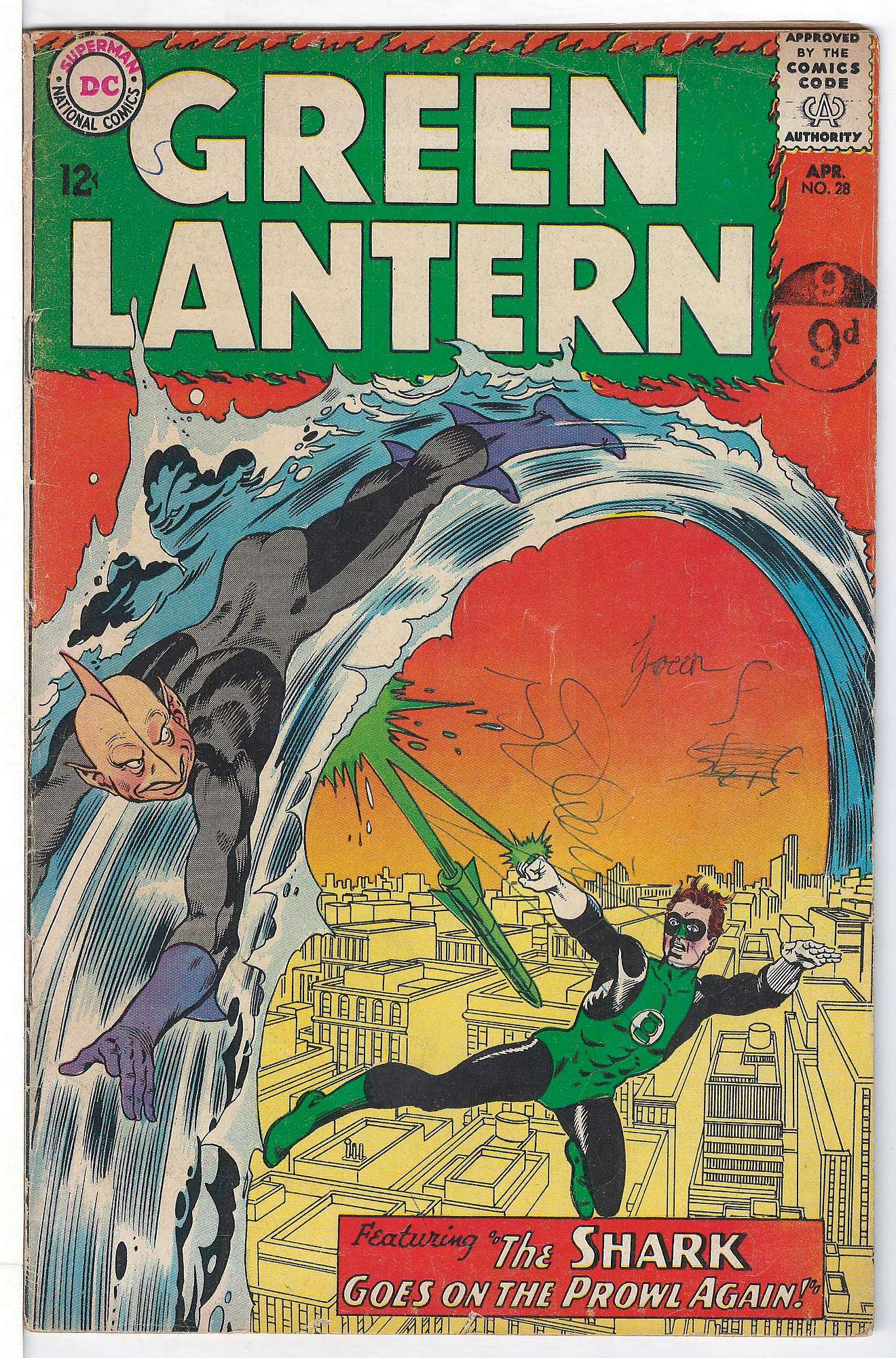 Cover of Green Lantern (Vol 2) #28. One of 250,000 Vintage American Comics on sale from Krypton!