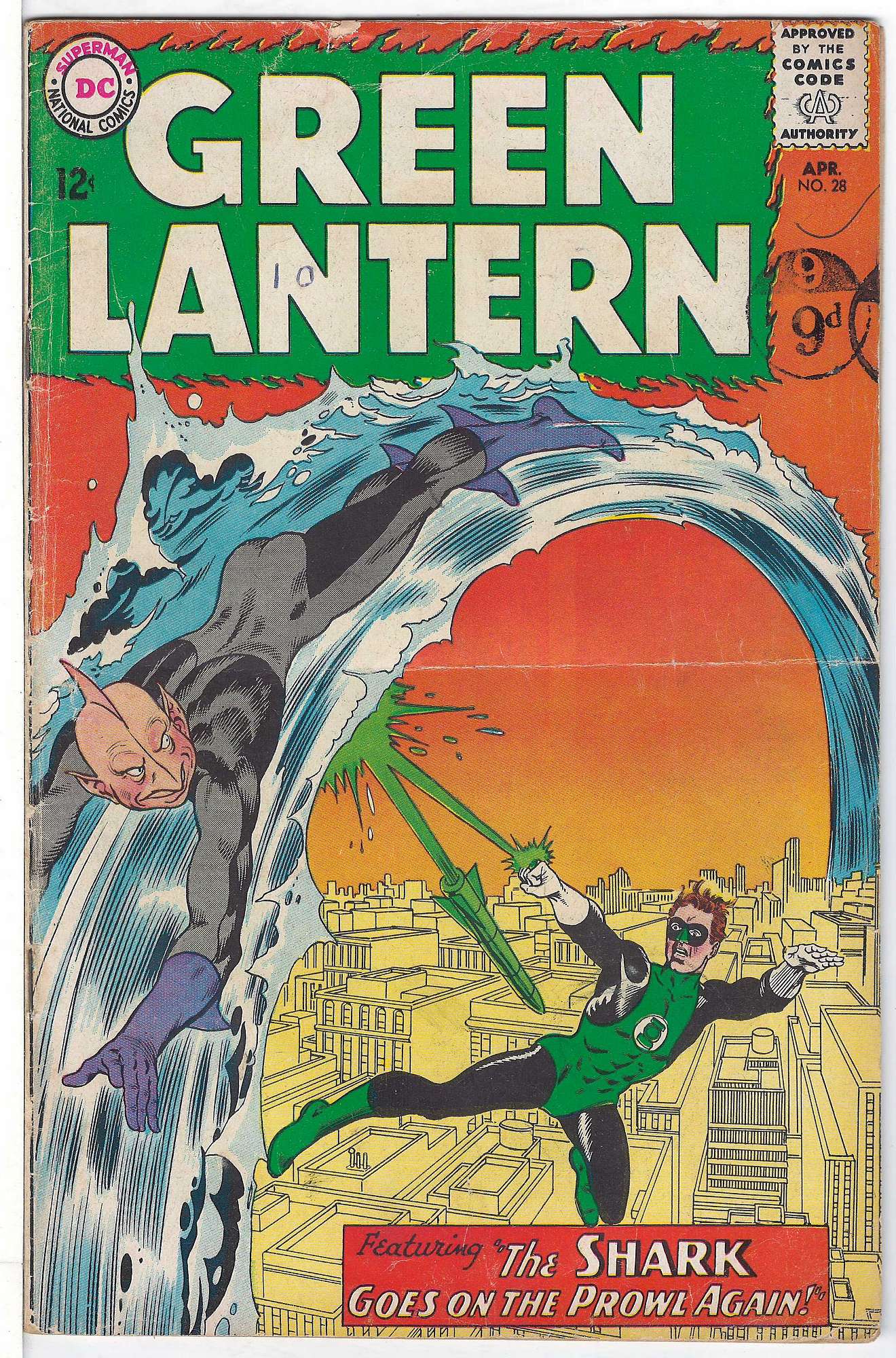 Cover of Green Lantern (Vol 2) #28. One of 250,000 Vintage American Comics on sale from Krypton!