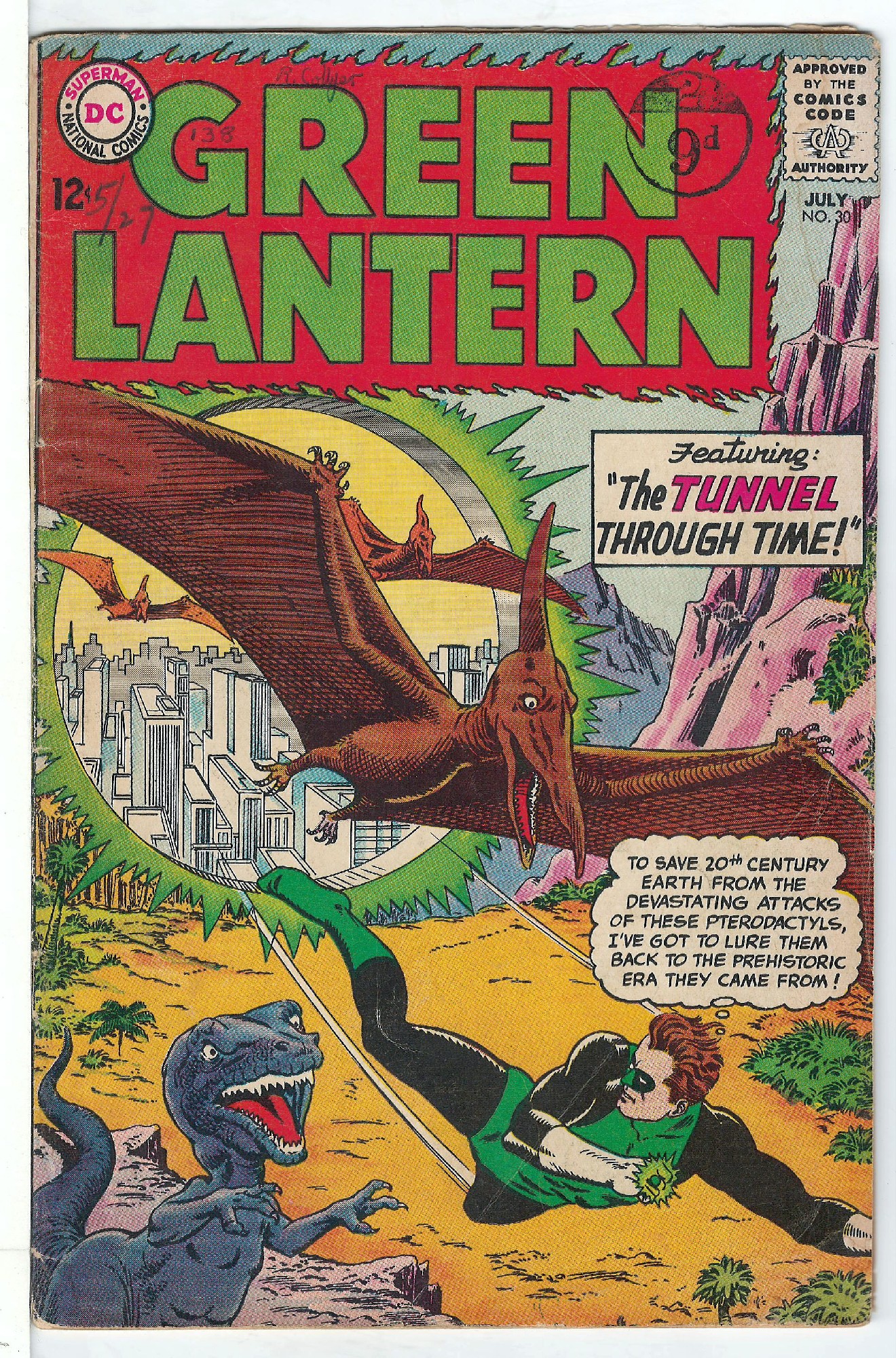 Cover of Green Lantern (Vol 2) #30. One of 250,000 Vintage American Comics on sale from Krypton!