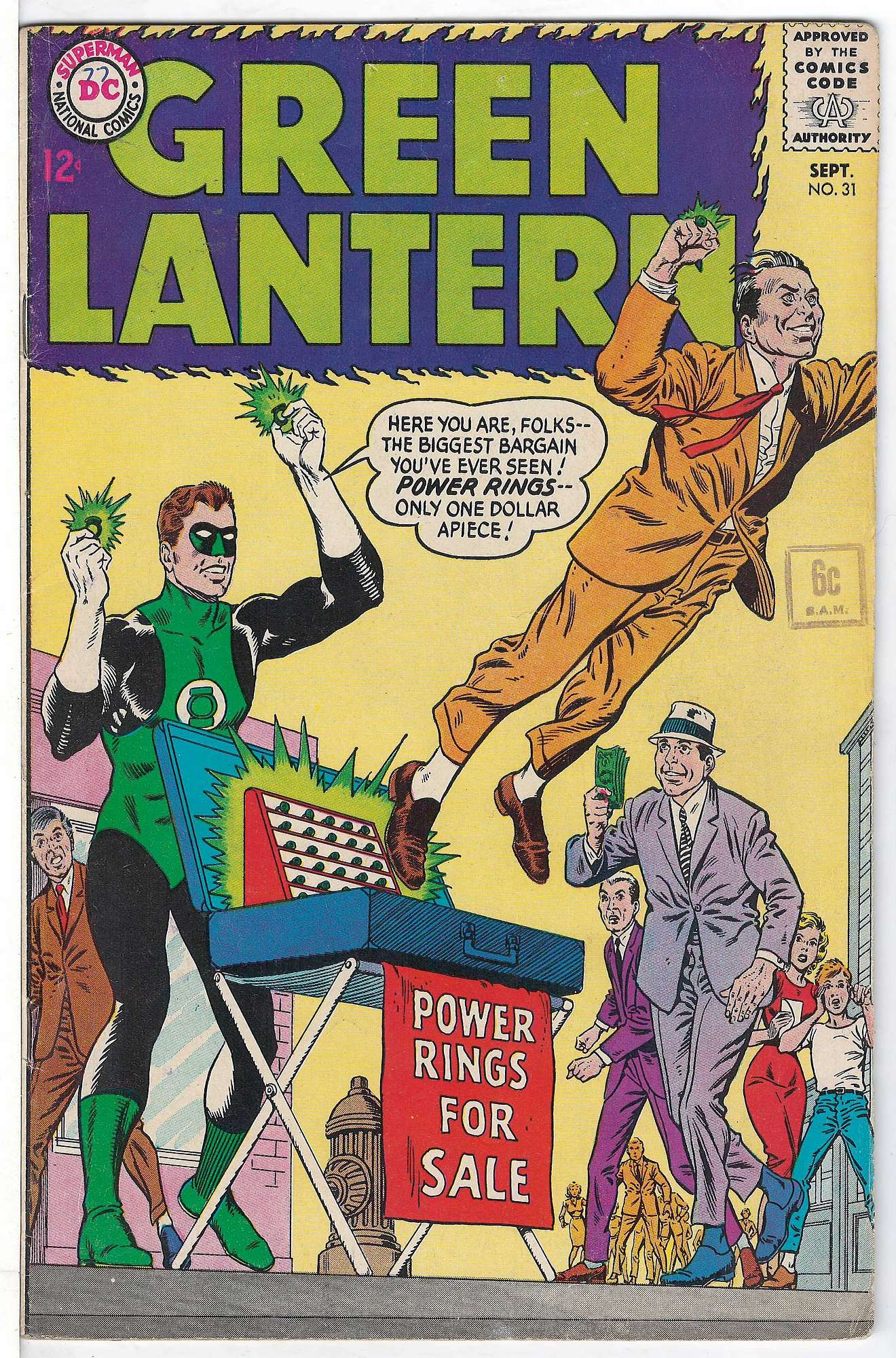 Cover of Green Lantern (Vol 2) #31. One of 250,000 Vintage American Comics on sale from Krypton!