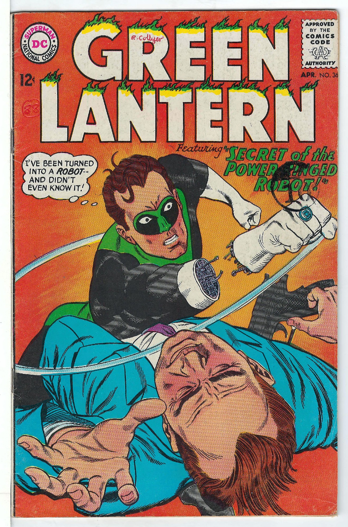 Cover of Green Lantern (Vol 2) #36. One of 250,000 Vintage American Comics on sale from Krypton!