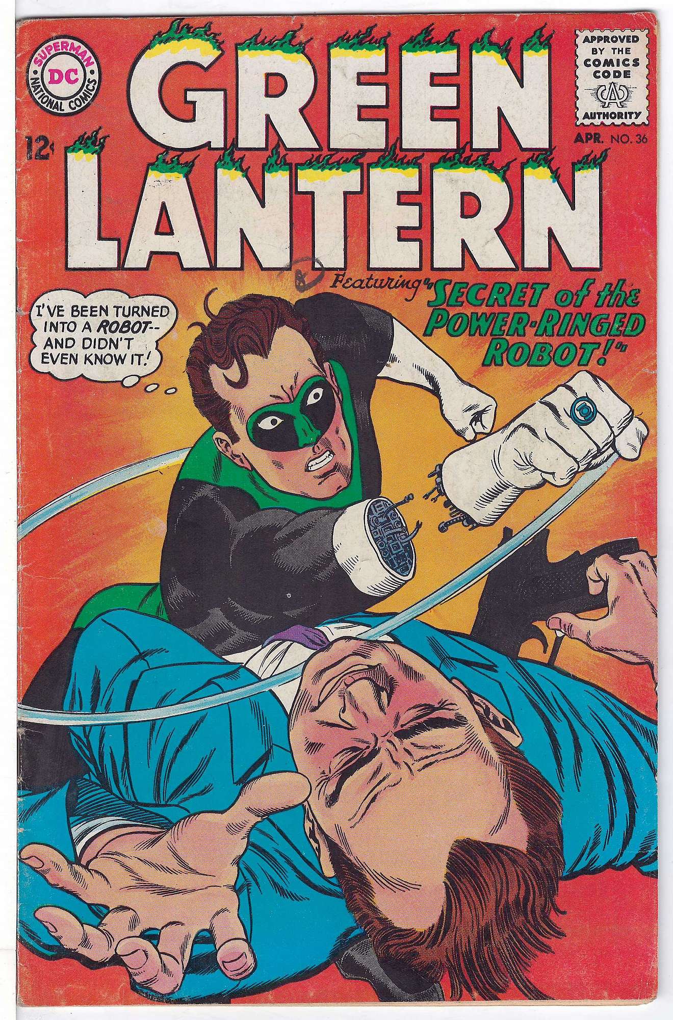 Cover of Green Lantern (Vol 2) #36. One of 250,000 Vintage American Comics on sale from Krypton!
