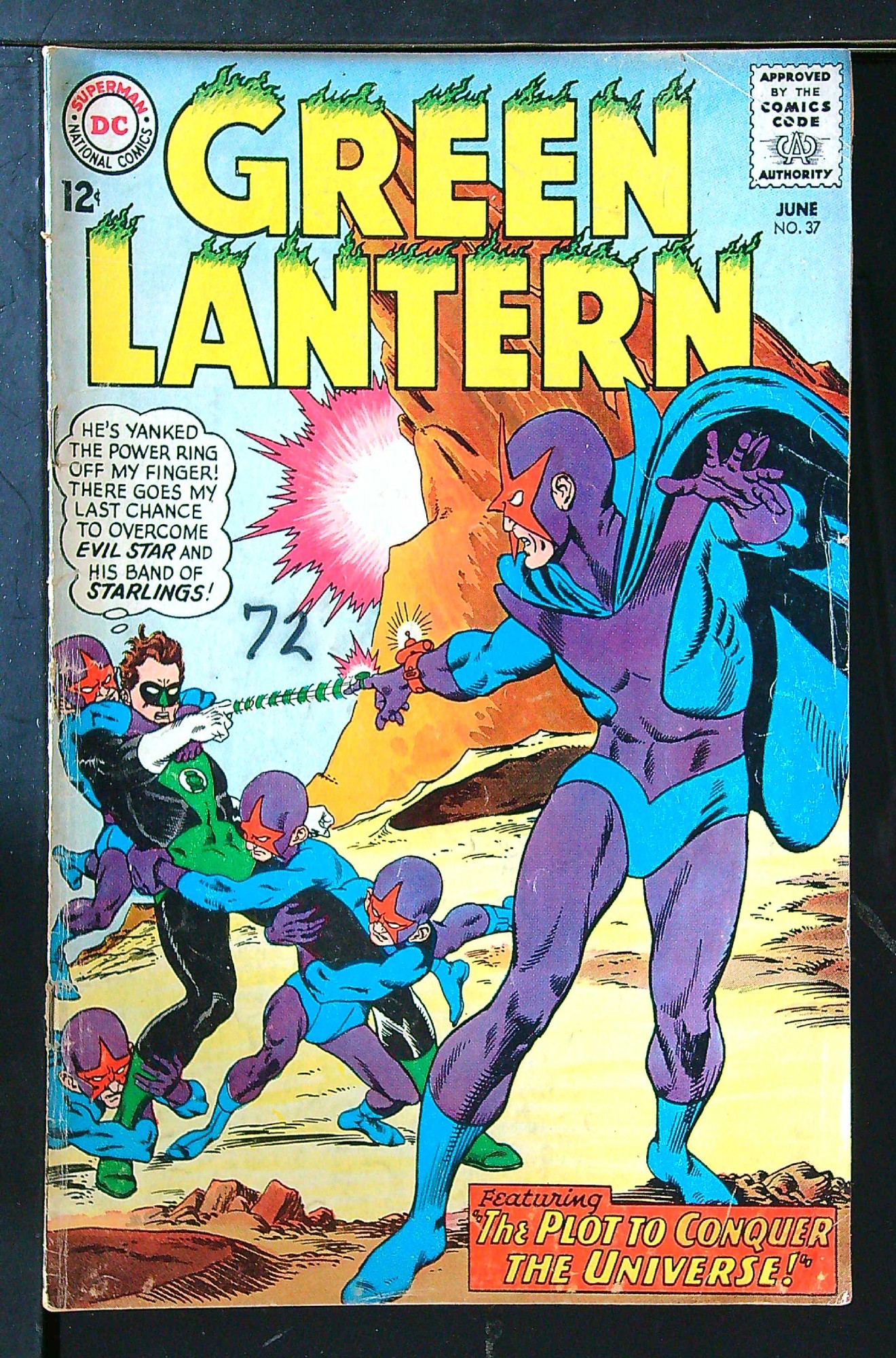 Cover of Green Lantern (Vol 2) #37. One of 250,000 Vintage American Comics on sale from Krypton!
