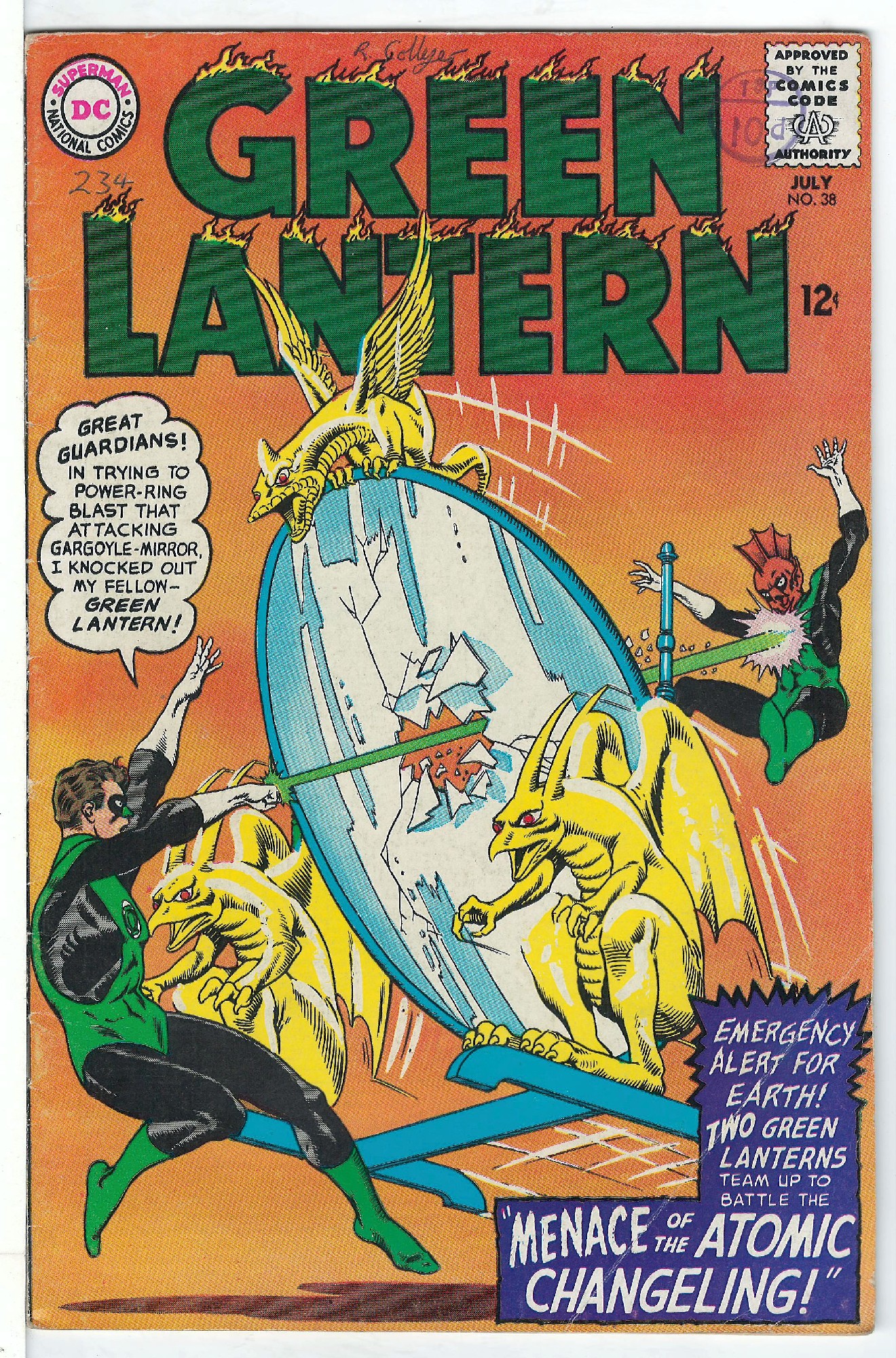 Cover of Green Lantern (Vol 2) #38. One of 250,000 Vintage American Comics on sale from Krypton!