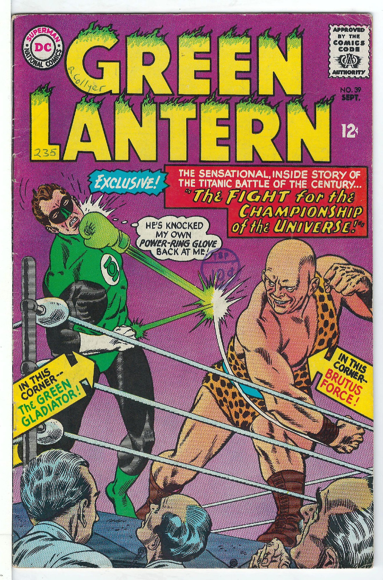 Cover of Green Lantern (Vol 2) #39. One of 250,000 Vintage American Comics on sale from Krypton!