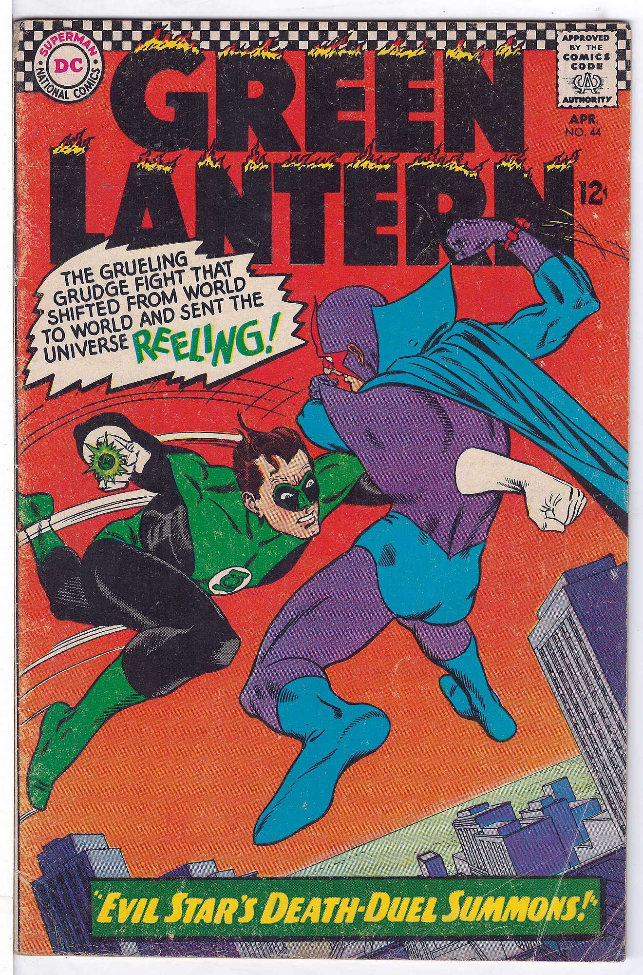 Cover of Green Lantern (Vol 2) #44. One of 250,000 Vintage American Comics on sale from Krypton!