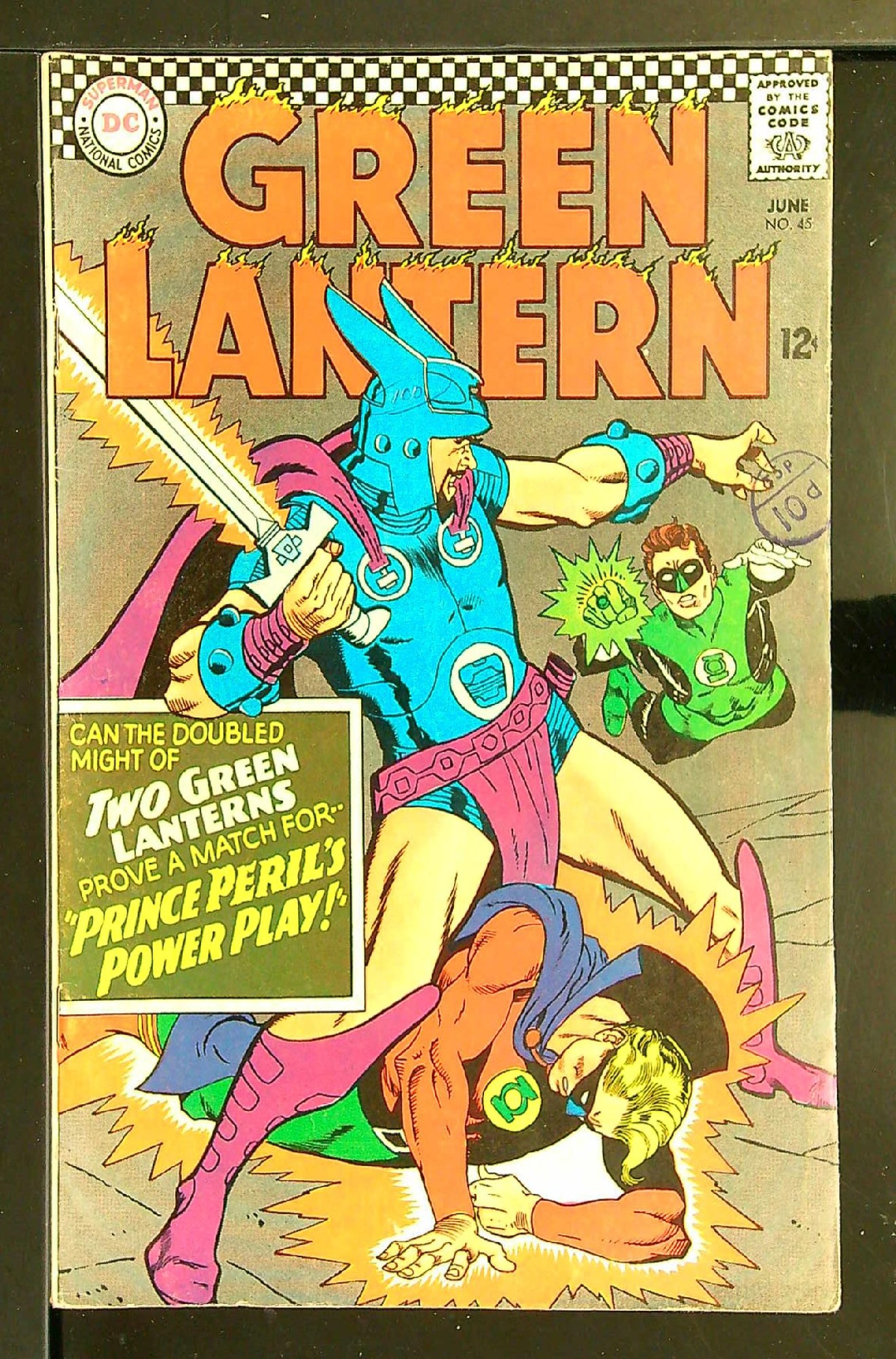 Cover of Green Lantern (Vol 2) #45. One of 250,000 Vintage American Comics on sale from Krypton!