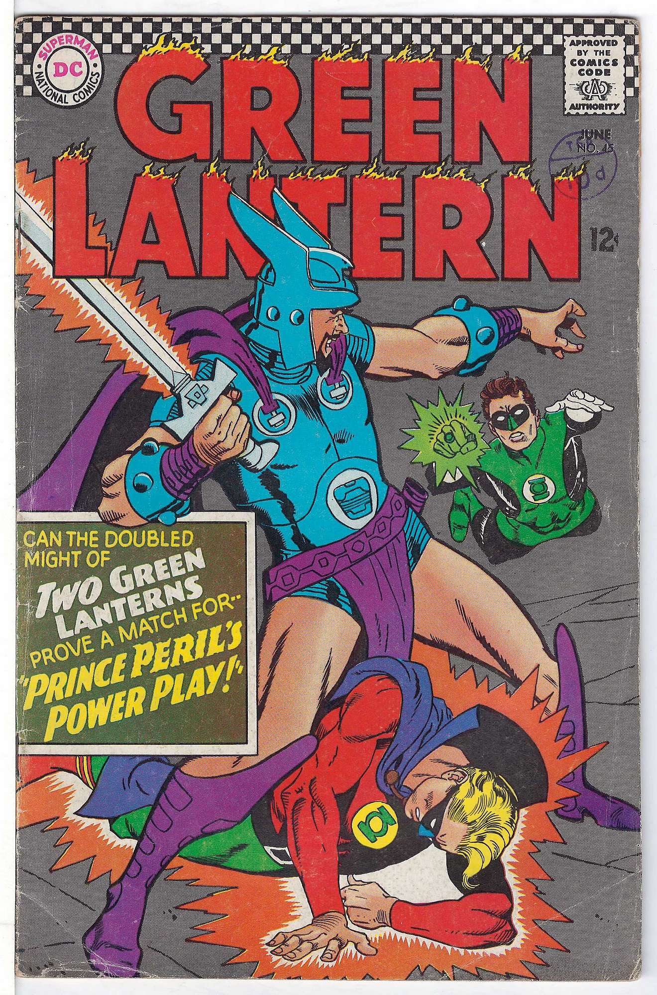 Cover of Green Lantern (Vol 2) #45. One of 250,000 Vintage American Comics on sale from Krypton!