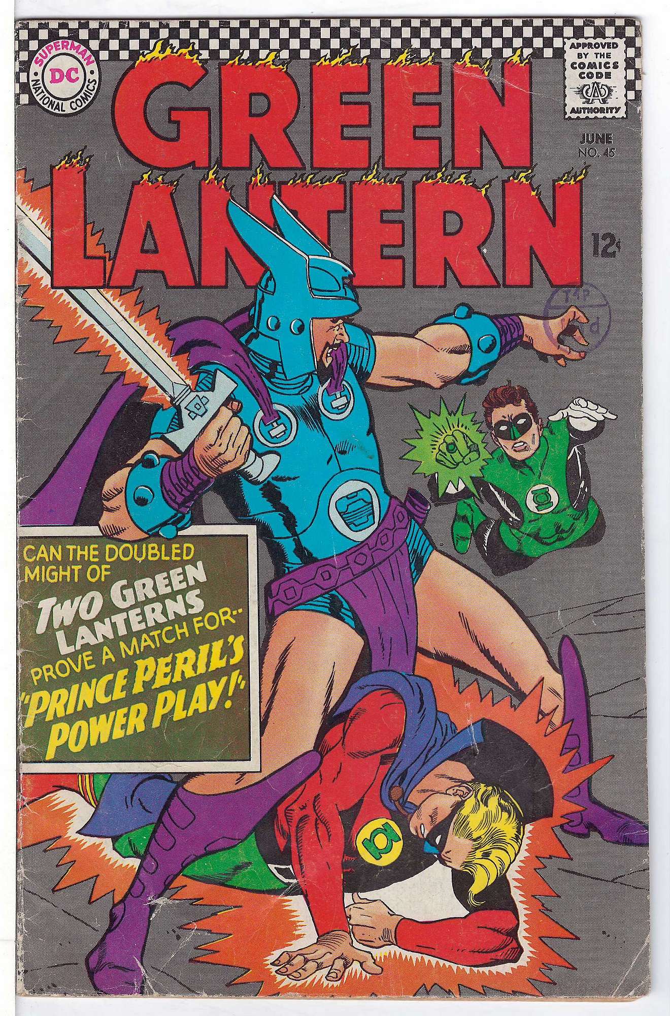 Cover of Green Lantern (Vol 2) #45. One of 250,000 Vintage American Comics on sale from Krypton!