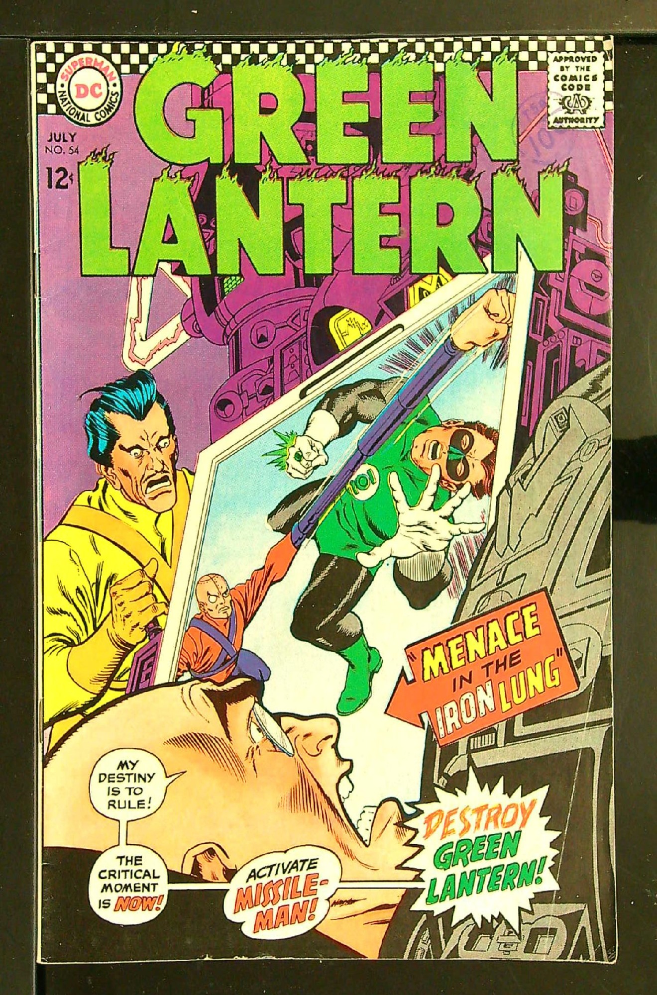 Cover of Green Lantern (Vol 2) #54. One of 250,000 Vintage American Comics on sale from Krypton!