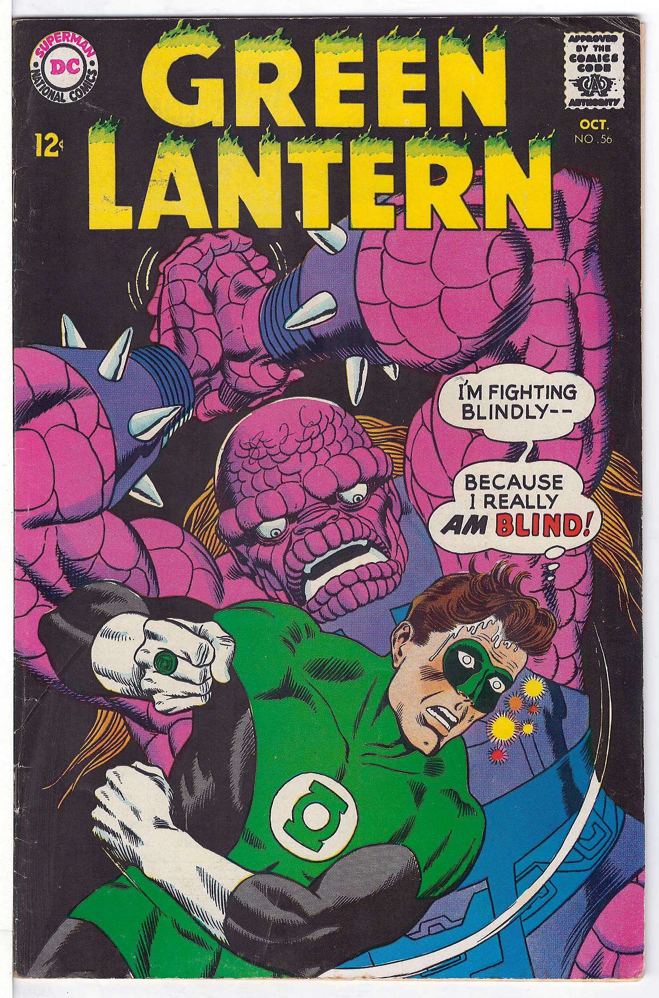 Cover of Green Lantern (Vol 2) #56. One of 250,000 Vintage American Comics on sale from Krypton!