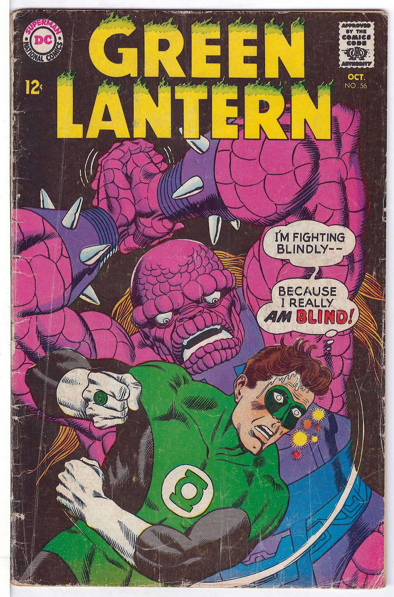 Cover of Green Lantern (Vol 2) #56. One of 250,000 Vintage American Comics on sale from Krypton!