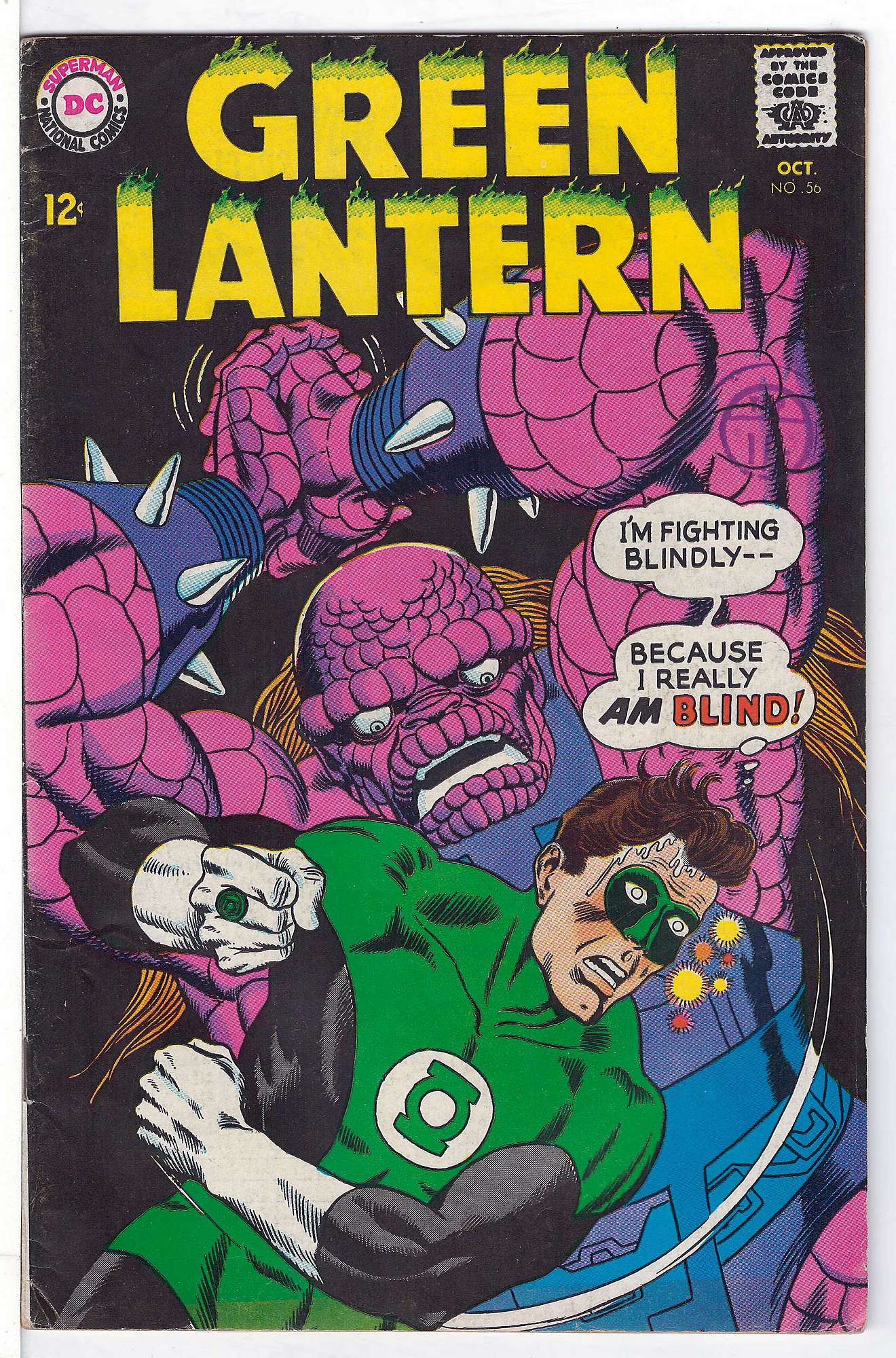 Cover of Green Lantern (Vol 2) #56. One of 250,000 Vintage American Comics on sale from Krypton!