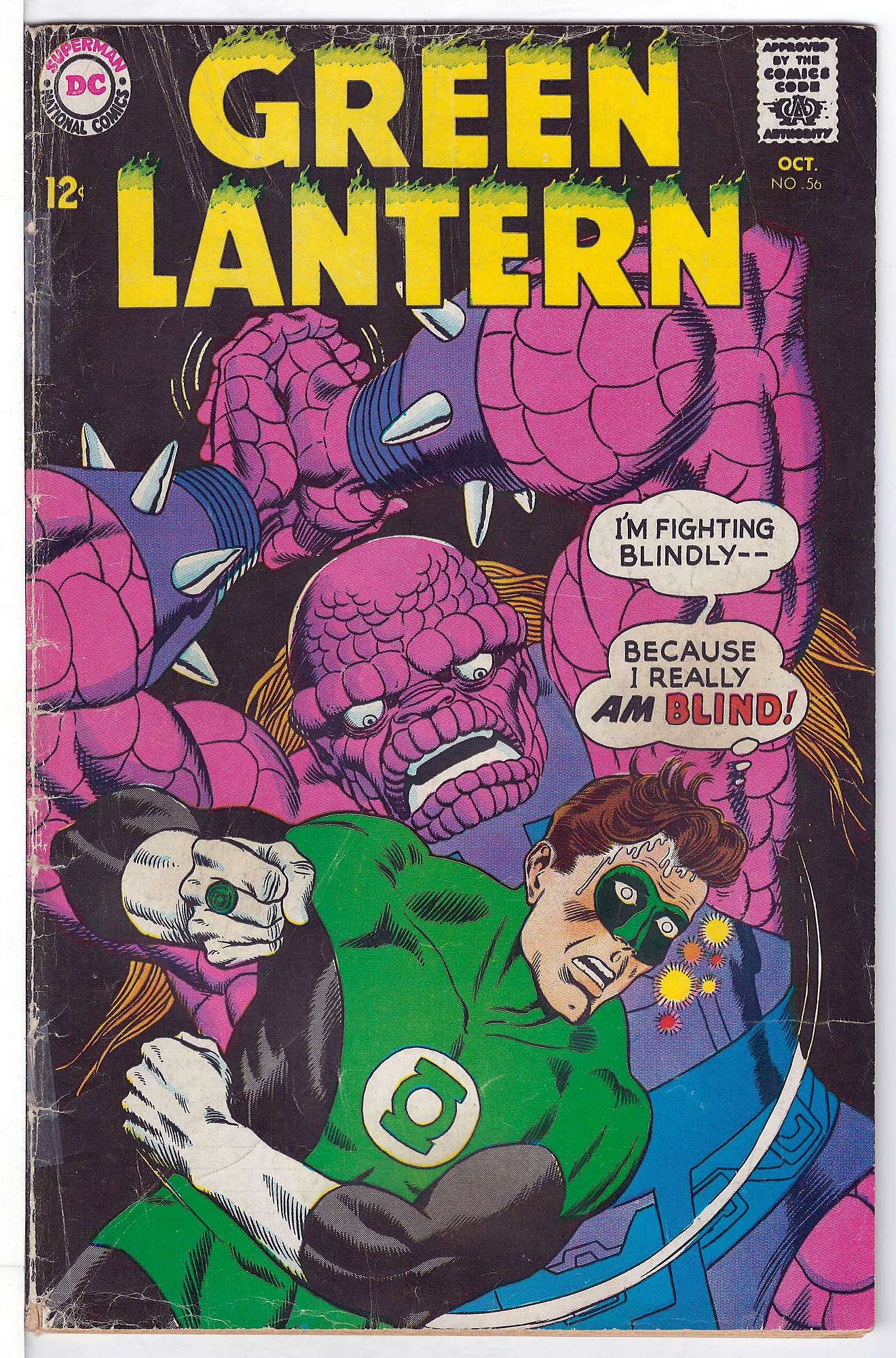Cover of Green Lantern (Vol 2) #56. One of 250,000 Vintage American Comics on sale from Krypton!
