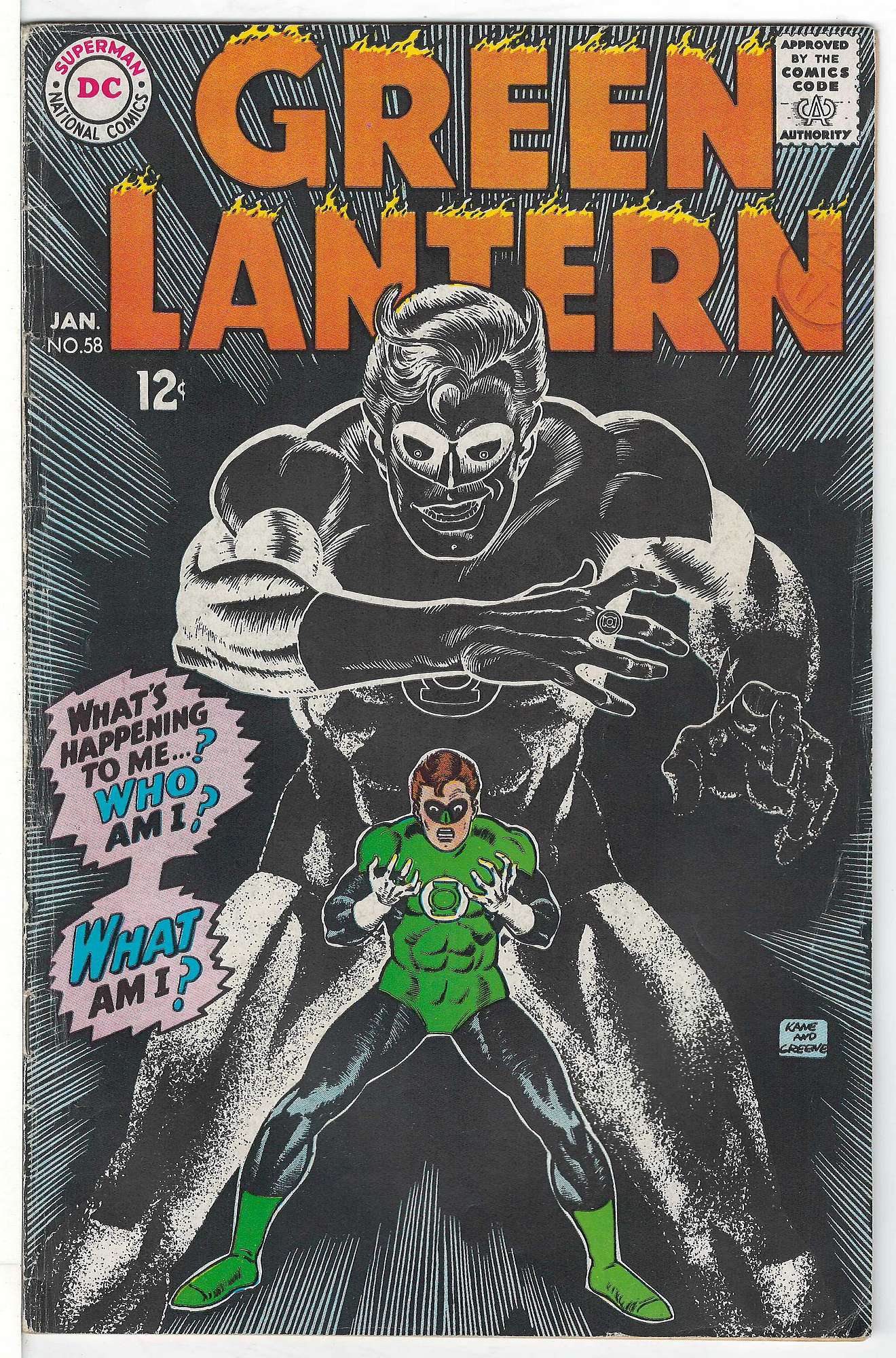 Cover of Green Lantern (Vol 2) #58. One of 250,000 Vintage American Comics on sale from Krypton!