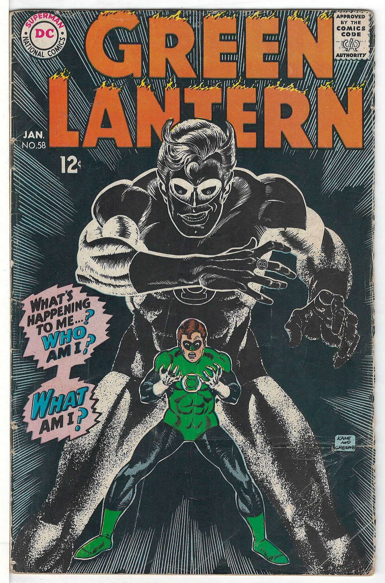 Cover of Green Lantern (Vol 2) #58. One of 250,000 Vintage American Comics on sale from Krypton!