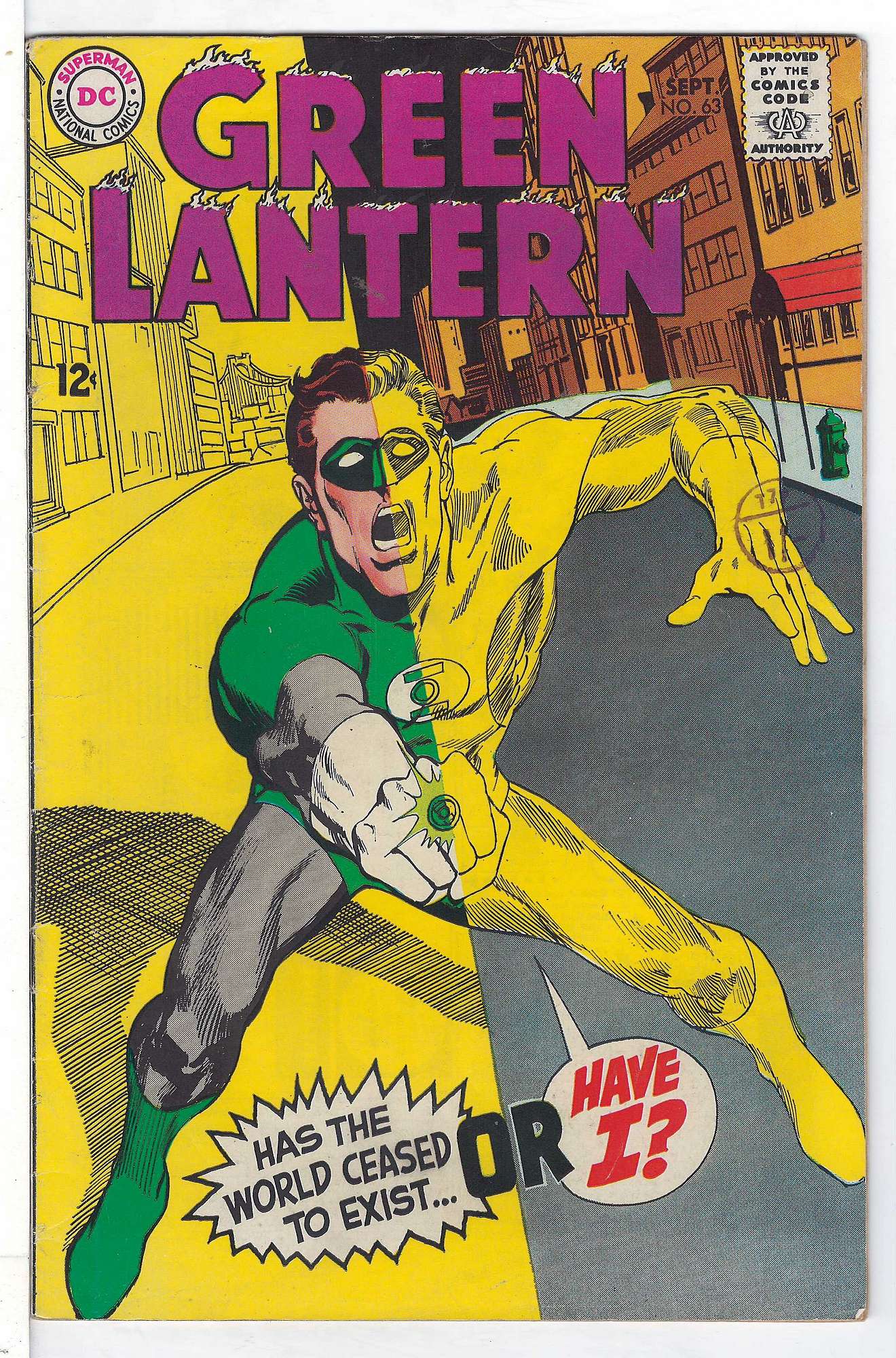 Cover of Green Lantern (Vol 2) #63. One of 250,000 Vintage American Comics on sale from Krypton!