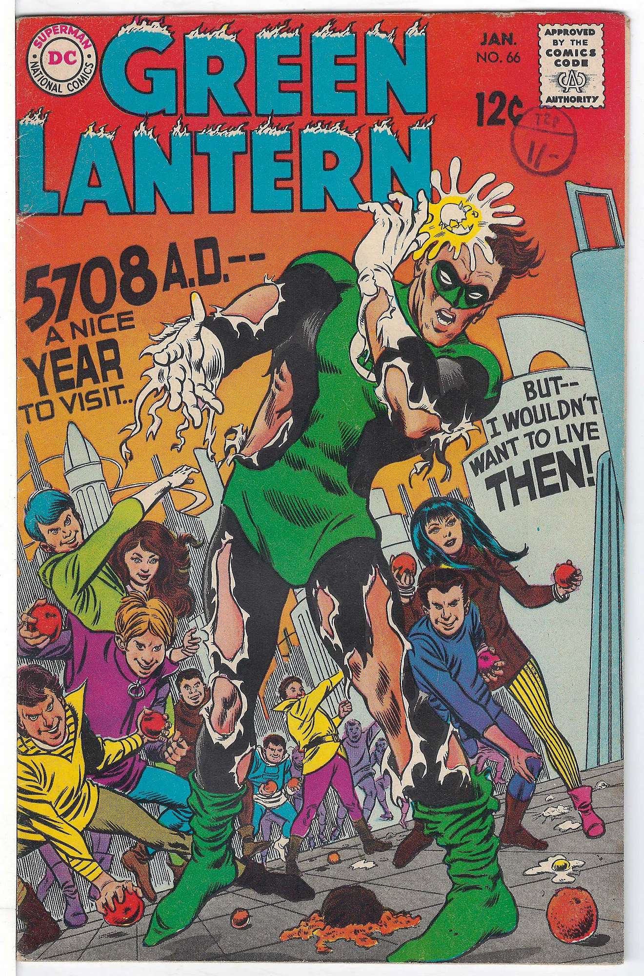 Cover of Green Lantern (Vol 2) #66. One of 250,000 Vintage American Comics on sale from Krypton!