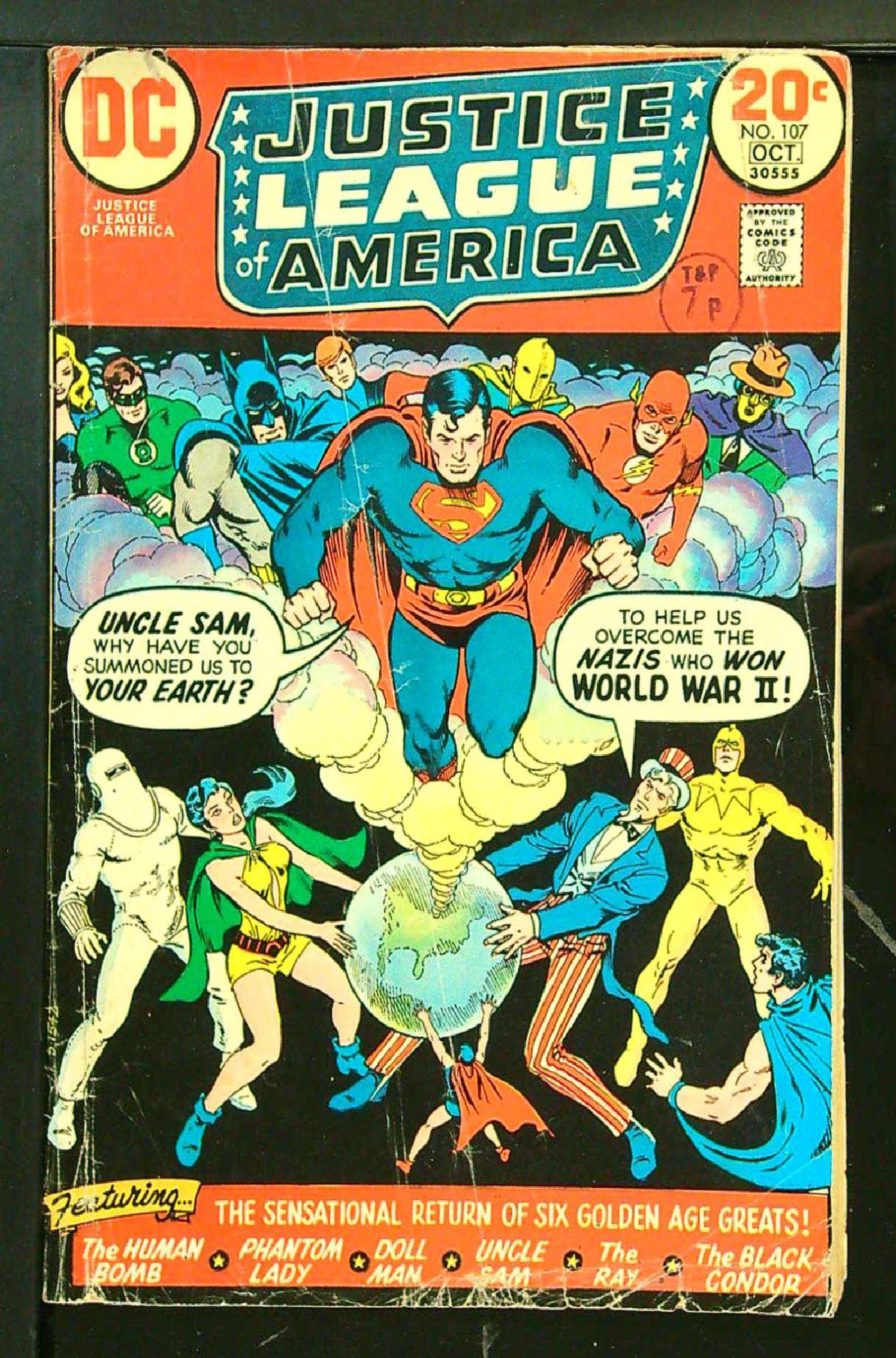 Cover of Justice League of America (Vol 1) #107. One of 250,000 Vintage American Comics on sale from Krypton!