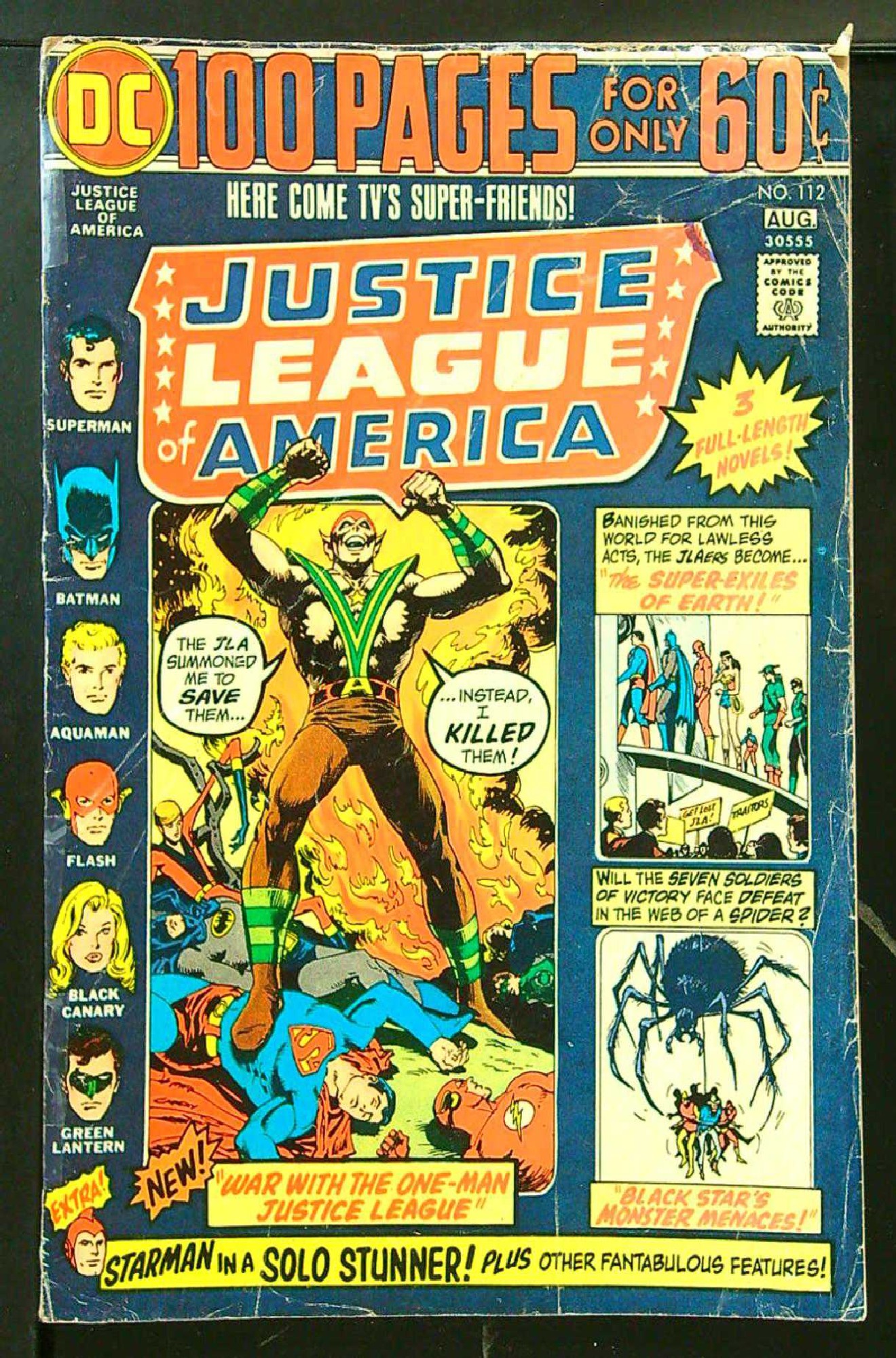Cover of Justice League of America (Vol 1) #112. One of 250,000 Vintage American Comics on sale from Krypton!