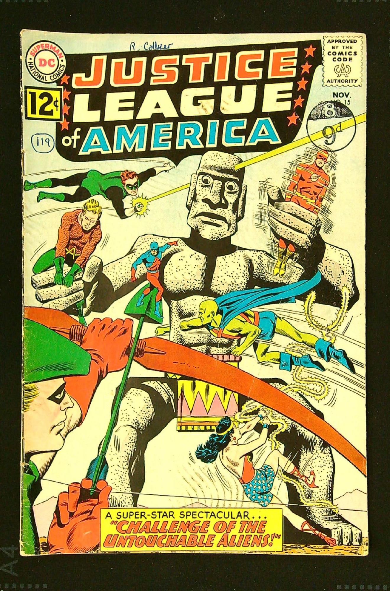 Cover of Justice League of America (Vol 1) #15. One of 250,000 Vintage American Comics on sale from Krypton!