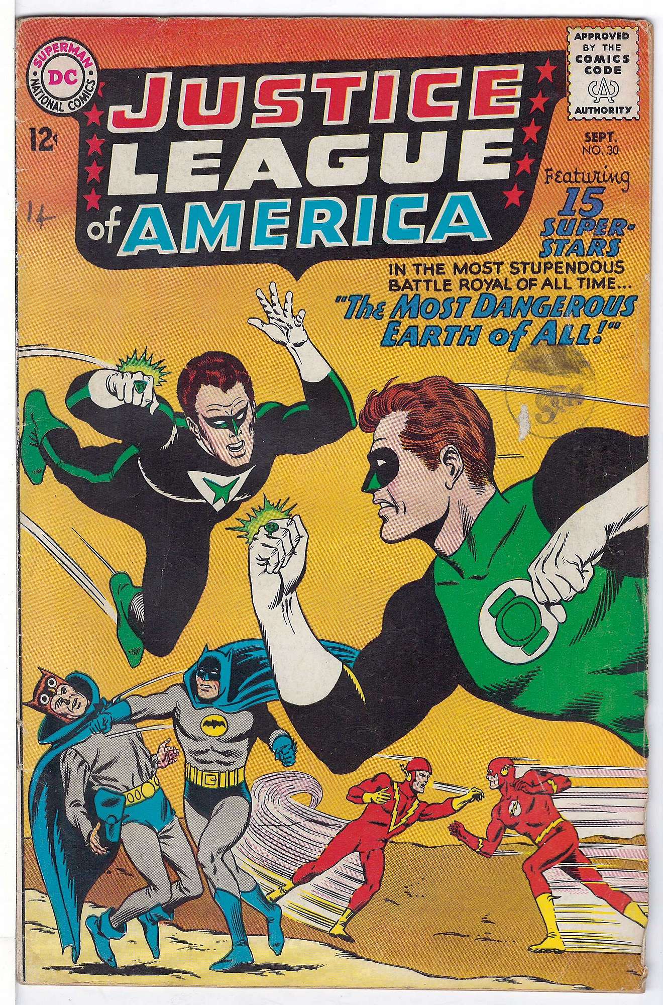 Cover of Justice League of America (Vol 1) #30. One of 250,000 Vintage American Comics on sale from Krypton!