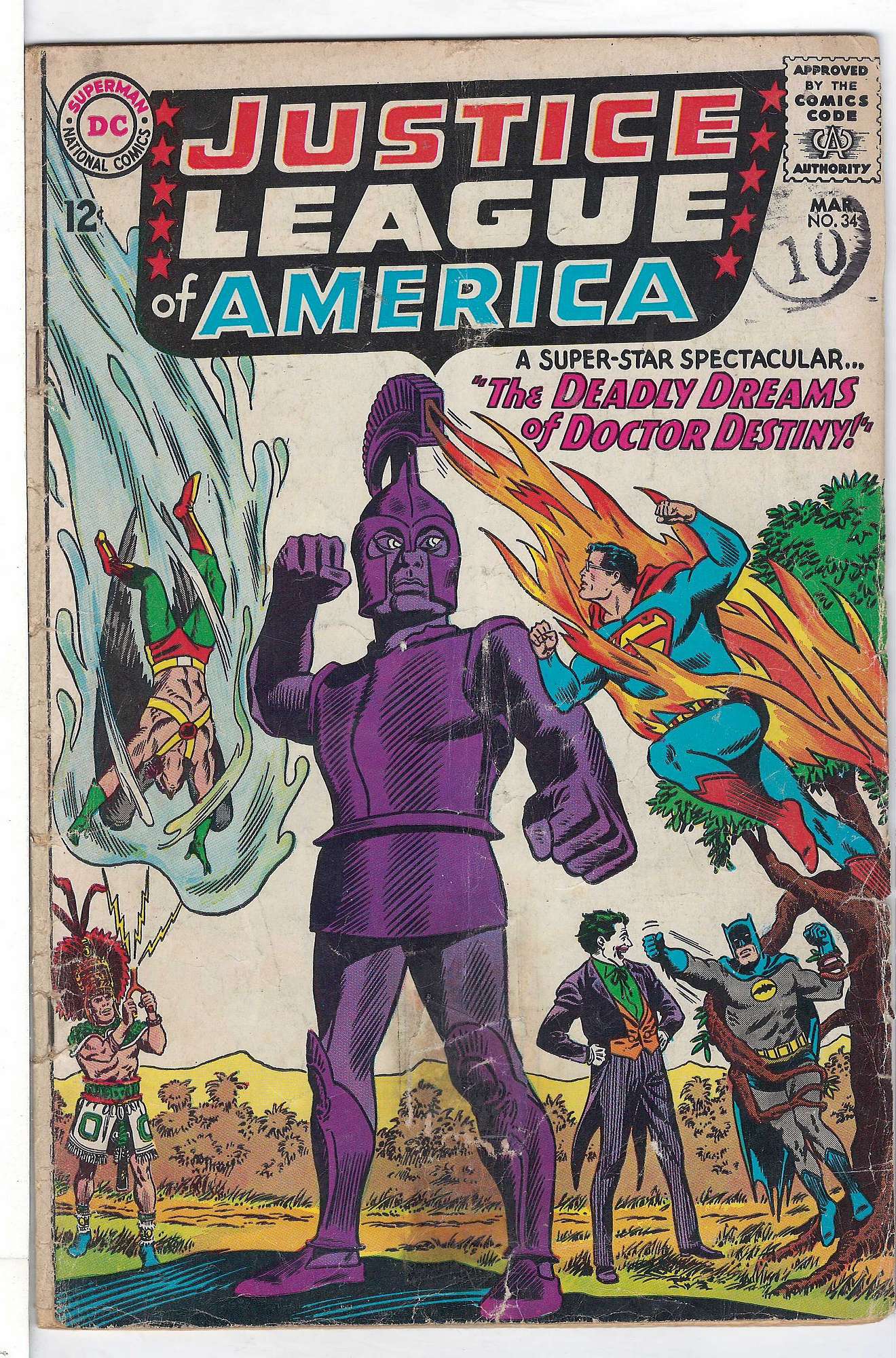 Cover of Justice League of America (Vol 1) #34. One of 250,000 Vintage American Comics on sale from Krypton!