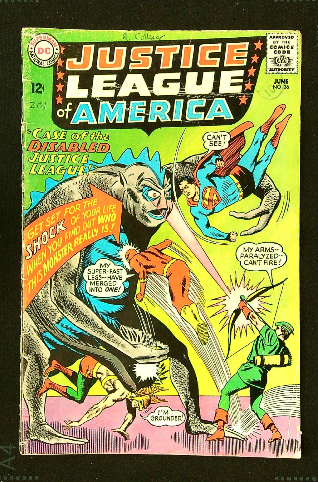 Cover of Justice League of America (Vol 1) #36. One of 250,000 Vintage American Comics on sale from Krypton!